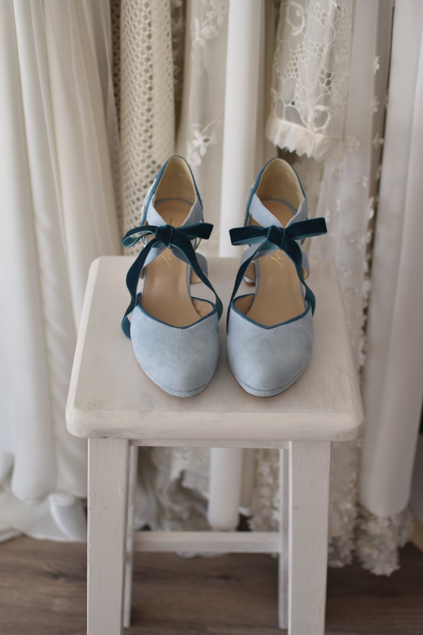 HERA cerrado celeste y azul Tivoli petit - zapatos_novia
