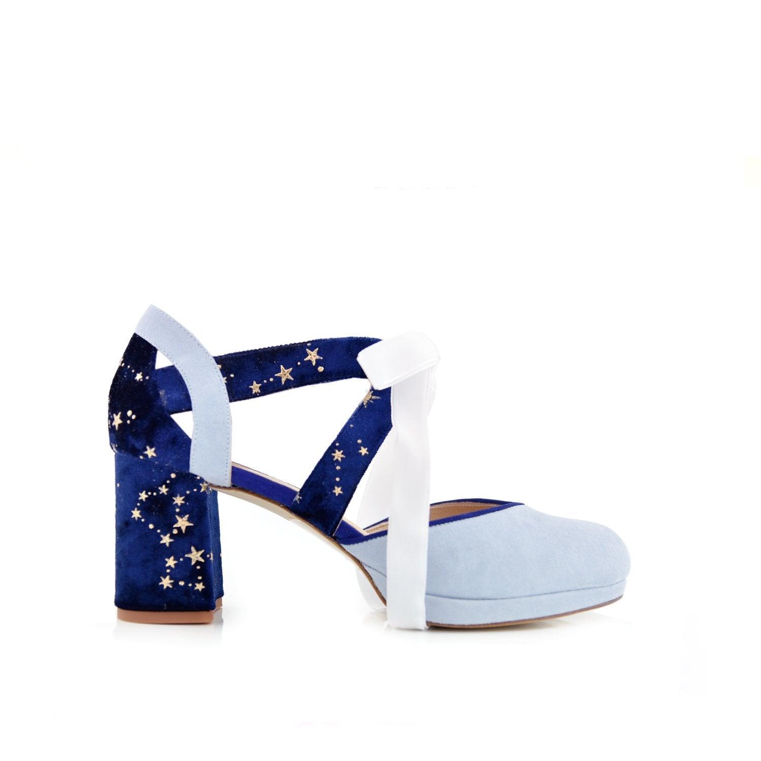 Hera Celeste Constelación Mini — Zapatos de novia Lomas Shoes