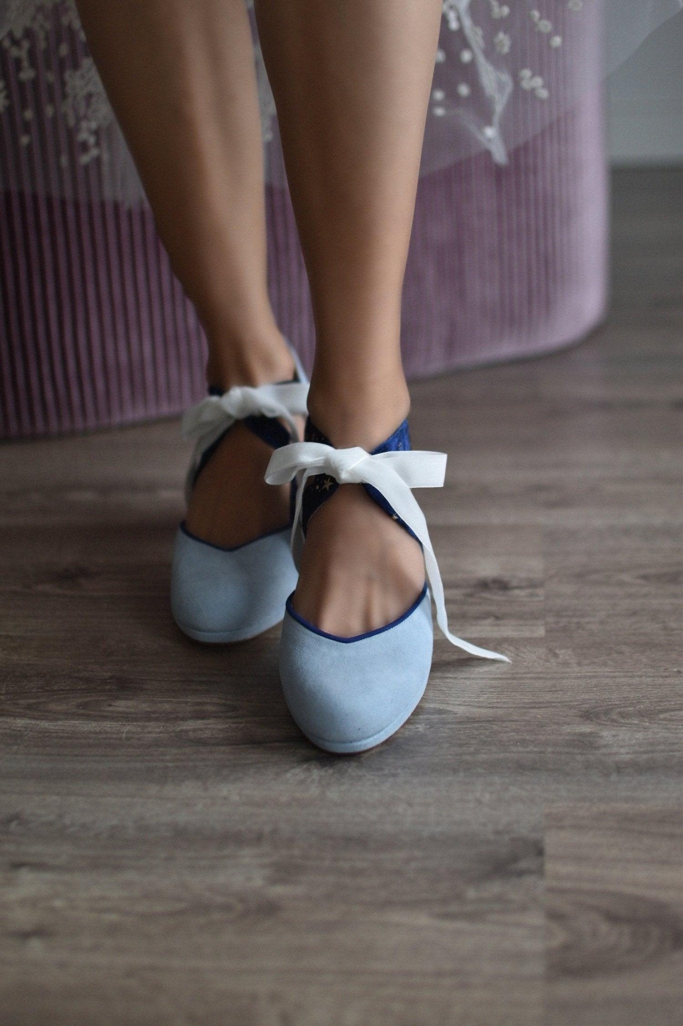 HERA cerrado clear blue y azul deep Constelación mini - zapatos_novia