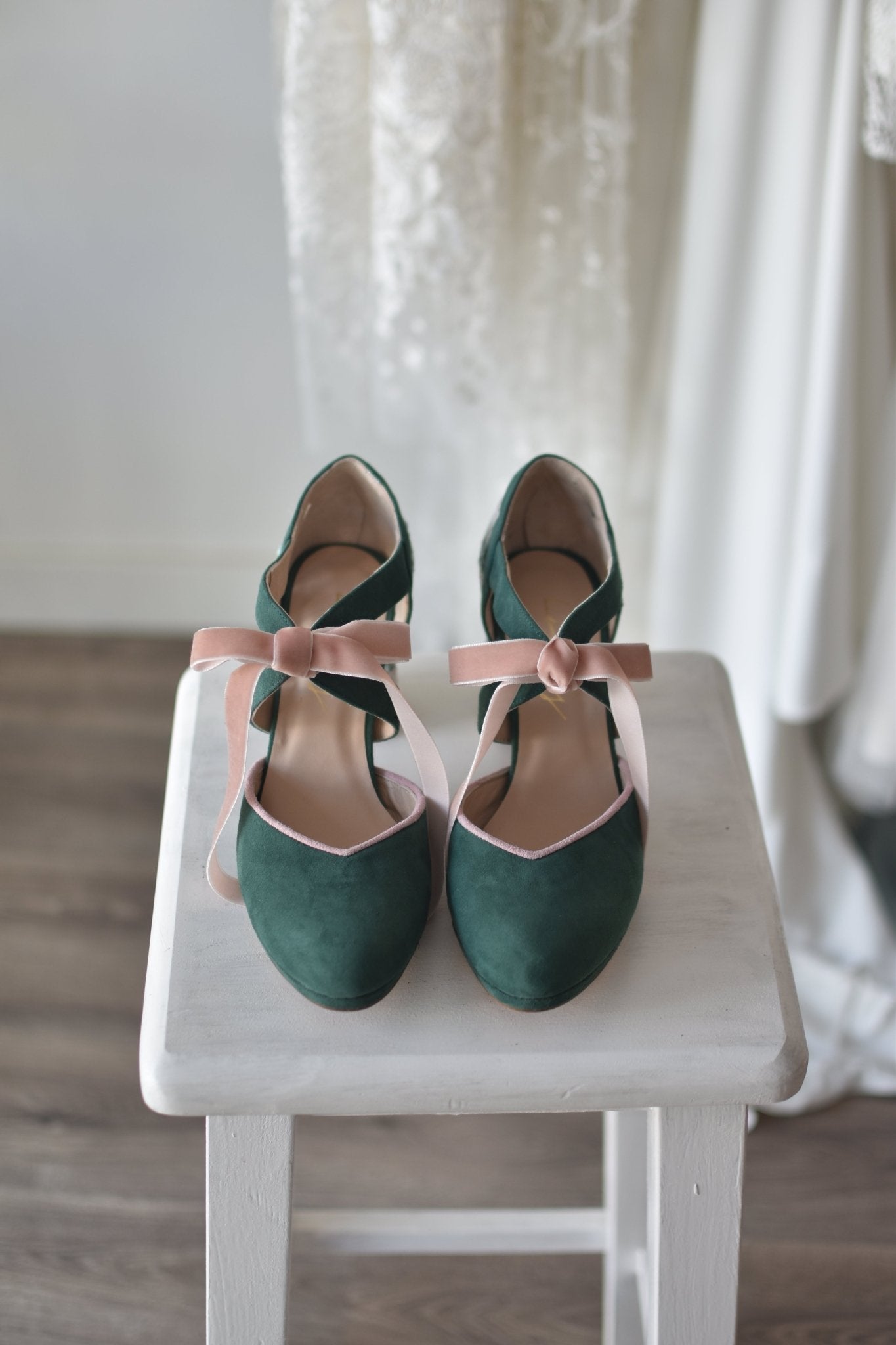 HERA cerrado verde olvido bordado Atenas mini - zapatos_novia