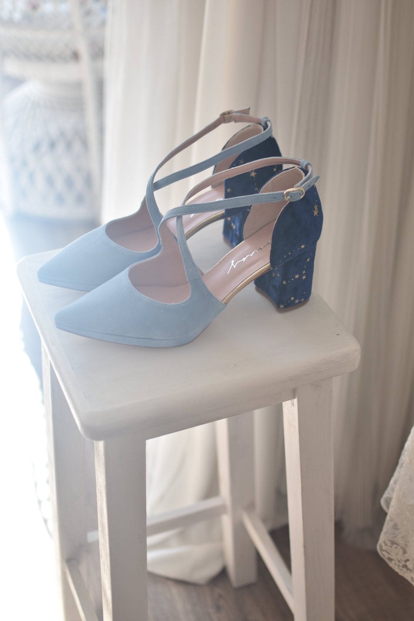 LOLA azul palace Constelación petit - zapatos_novia