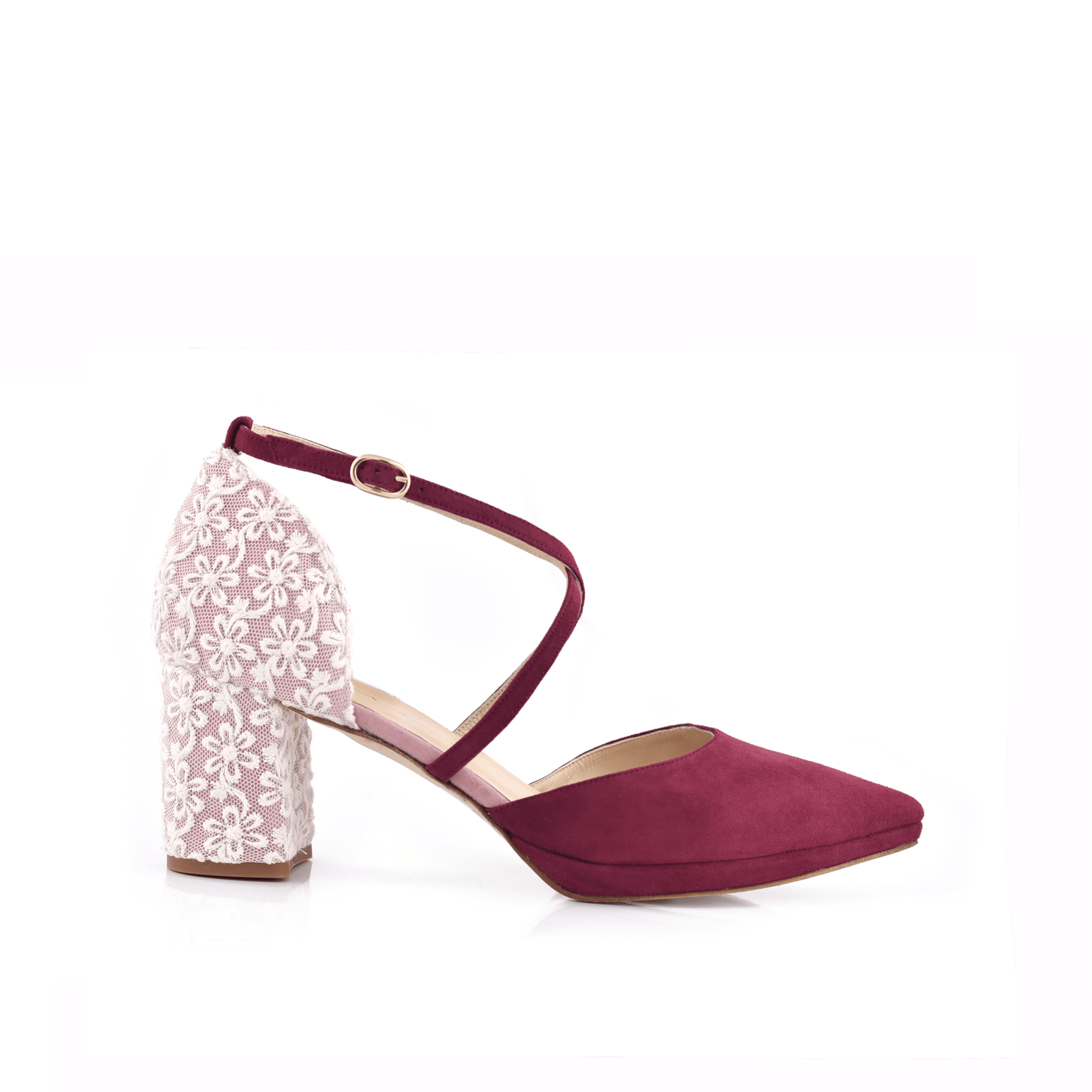 Lola Burdeos Marion Petit — Zapatos de novia Lomas Shoes