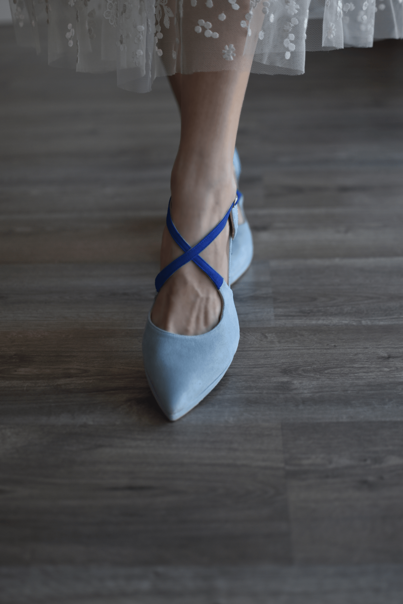 LOLA celeste grafito azulón petit - zapatos_novia