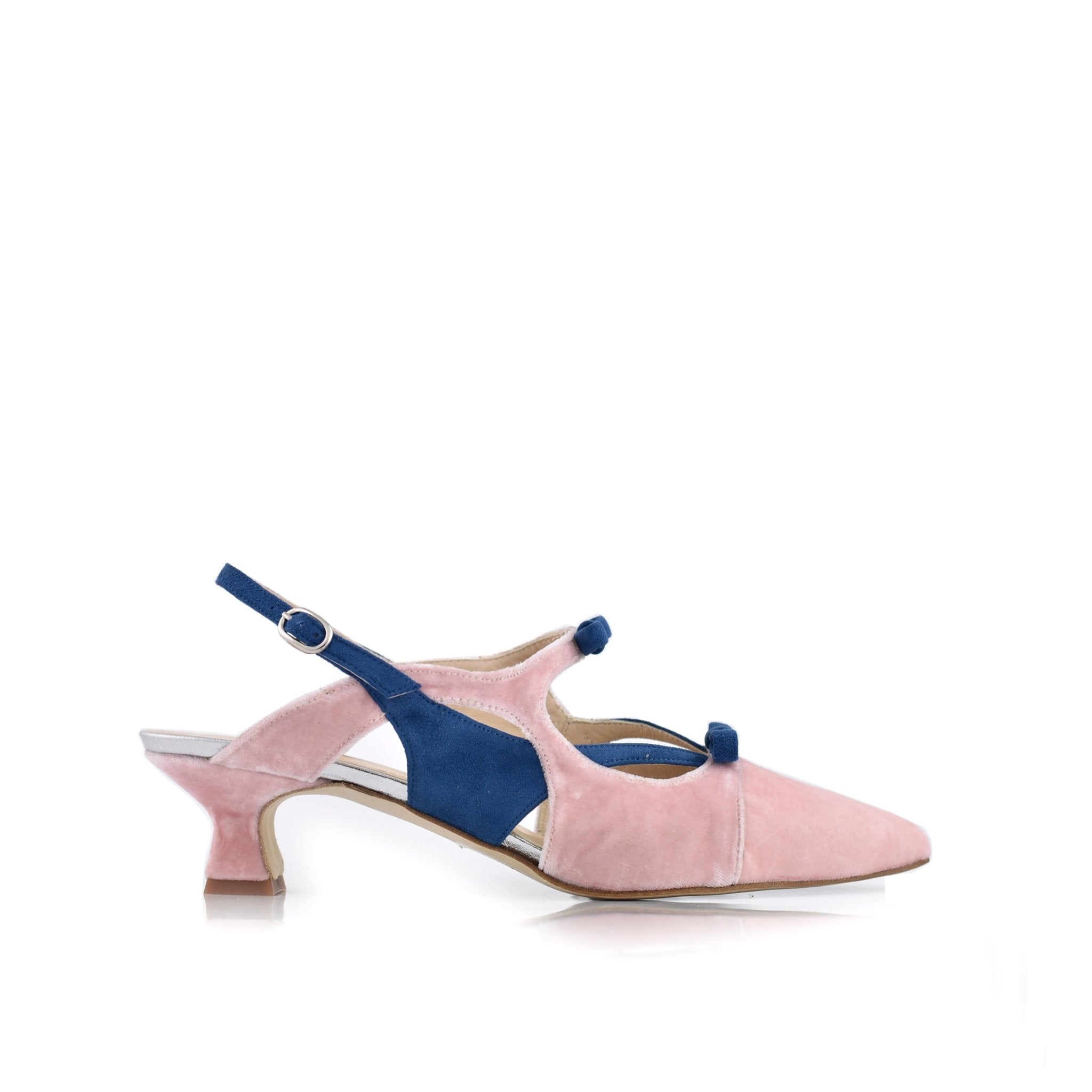 Lola Beige Emalina Rosa Y Plano — Zapatos de novia Lomas Shoes