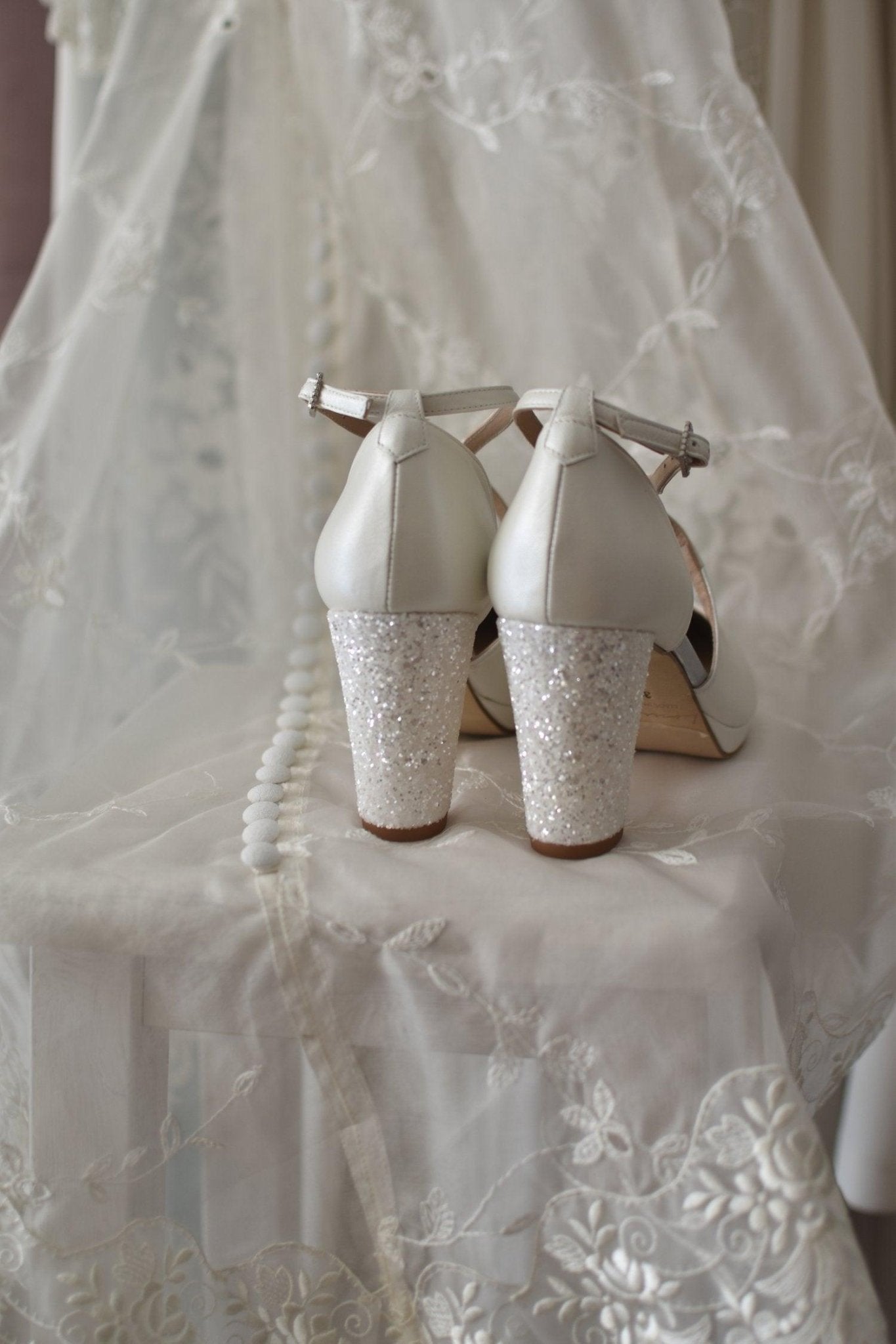 LOLA nacar glitter cristal midi - zapatos_novia