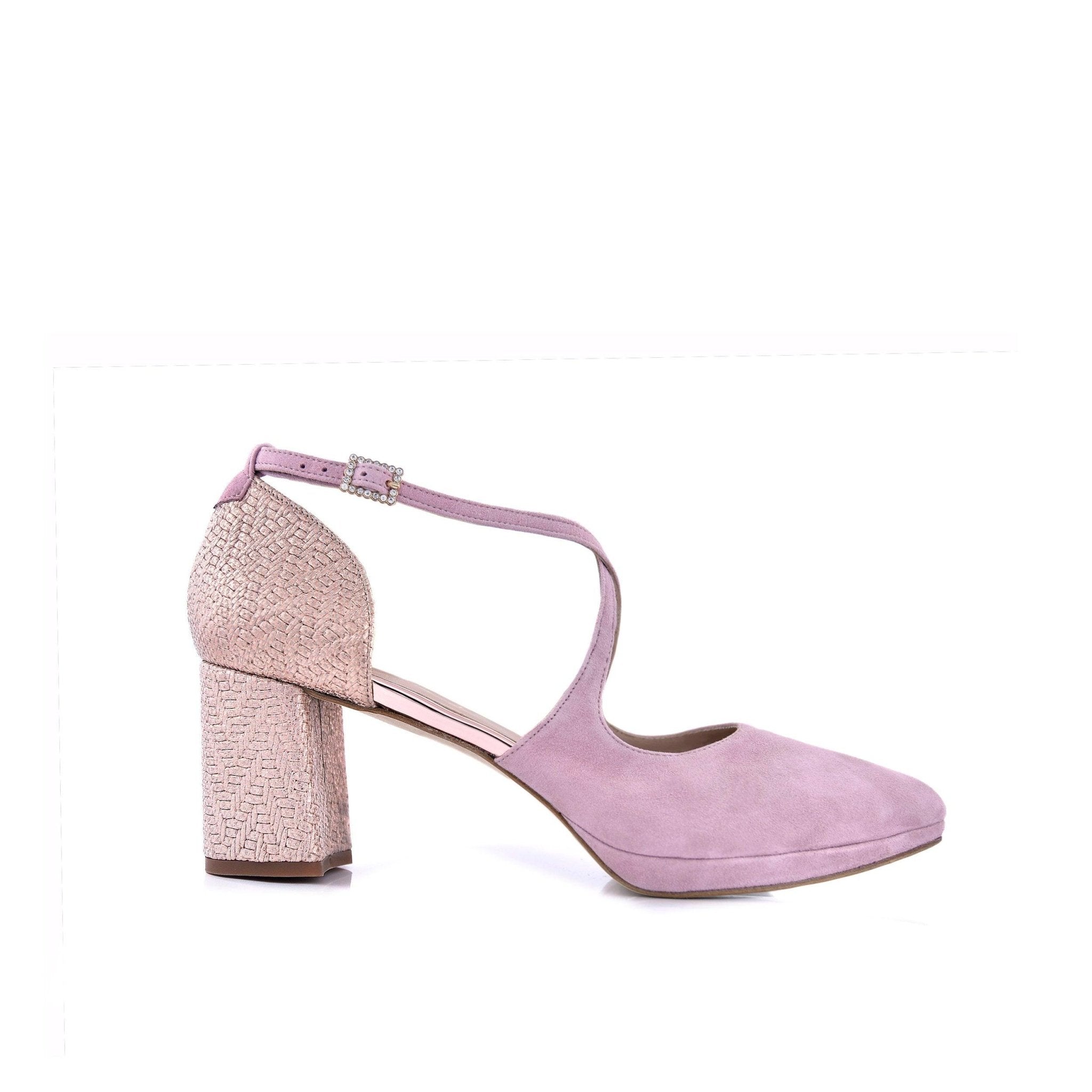 Lola Rosa Grabado Egipto Mini — Zapatos de novia Lomas Shoes