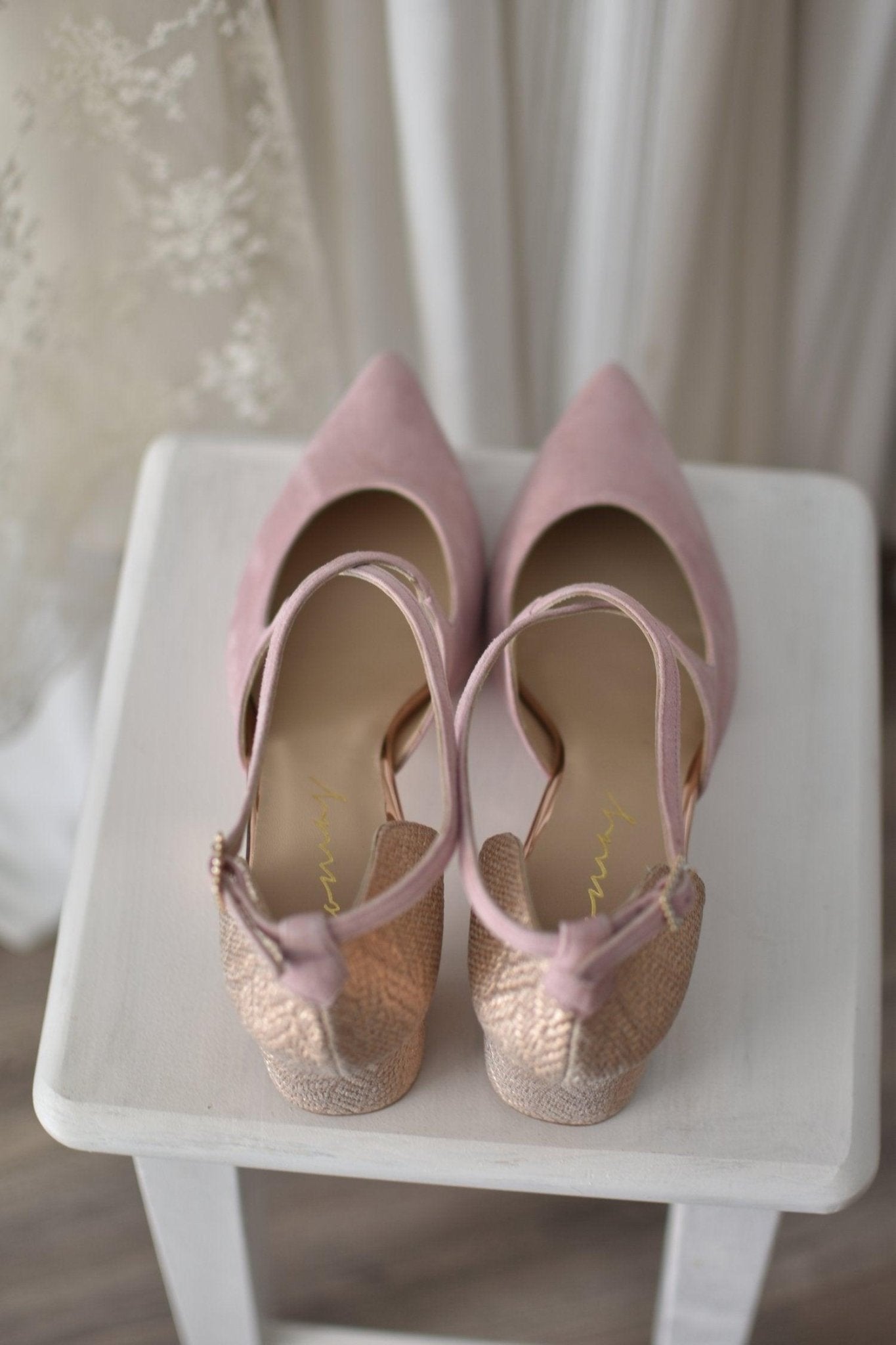 LOLA pink grabado Egipto mini - zapatos_novia