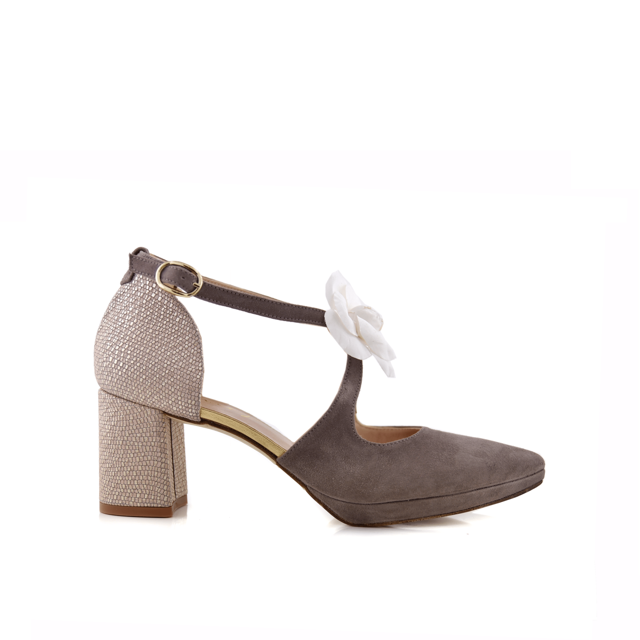 Lola Camel Grabado Oro Petit — Zapatos de novia Lomas Shoes