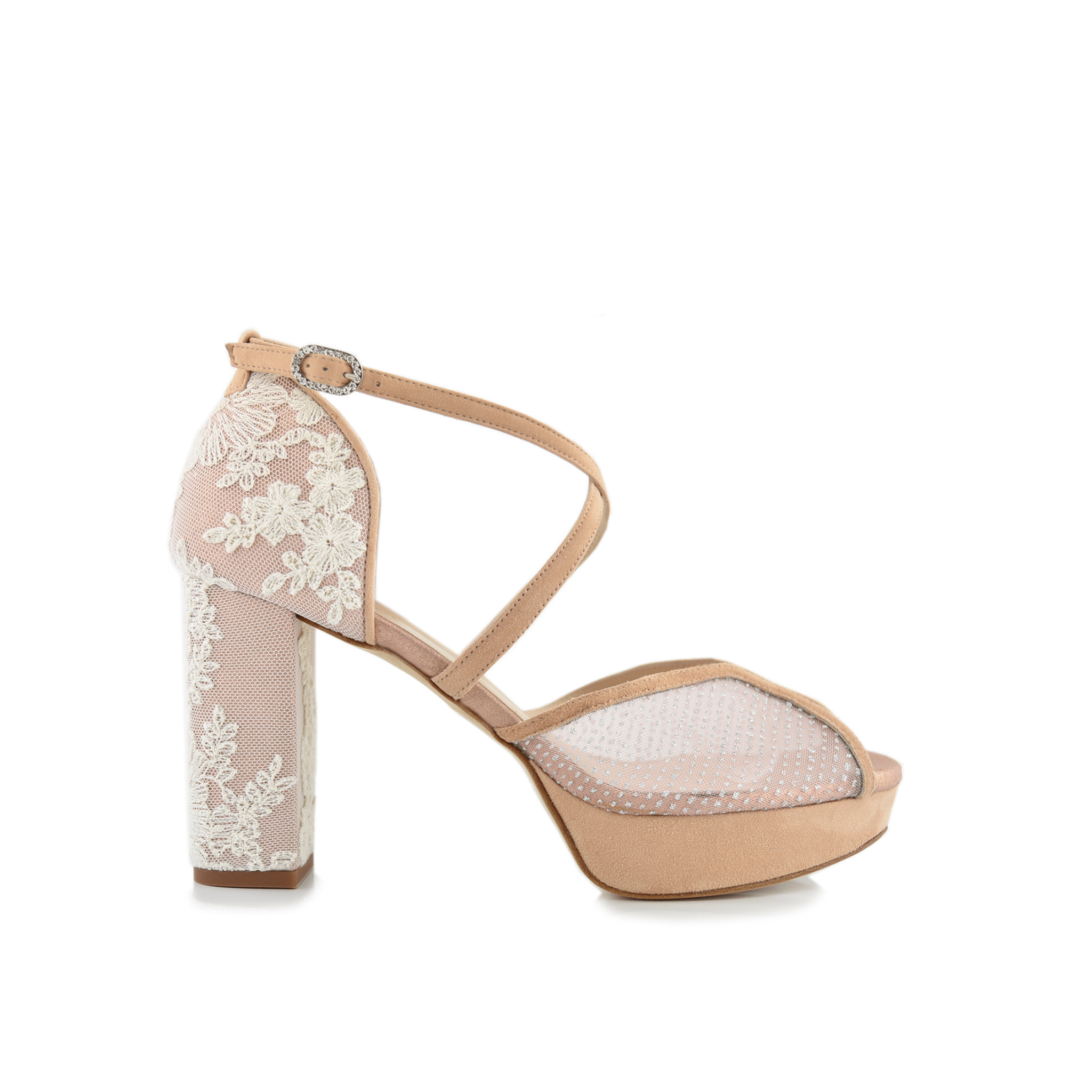 Alizee Color Oliveti Alto — Zapatos de novia Lomas Shoes