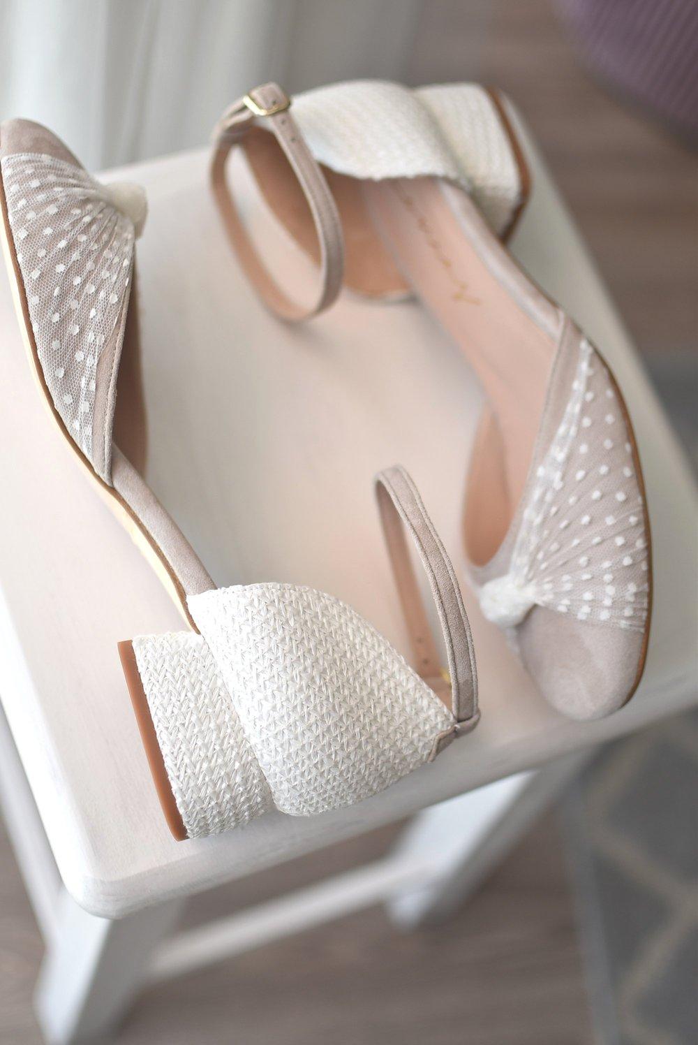 Manoletinas arena Vika plumeti tacón 3 cm - zapatos_novia