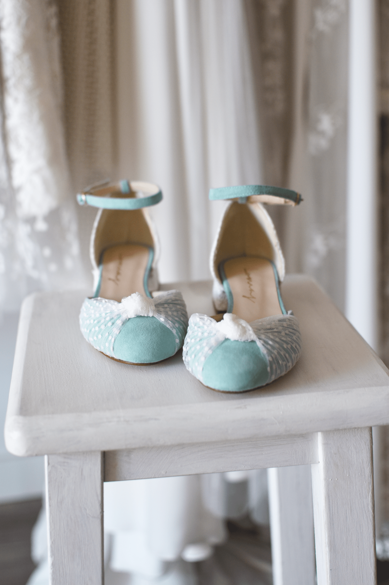 Manoletinas mint Vika plumeti tacón 3 cm - zapatos_novia