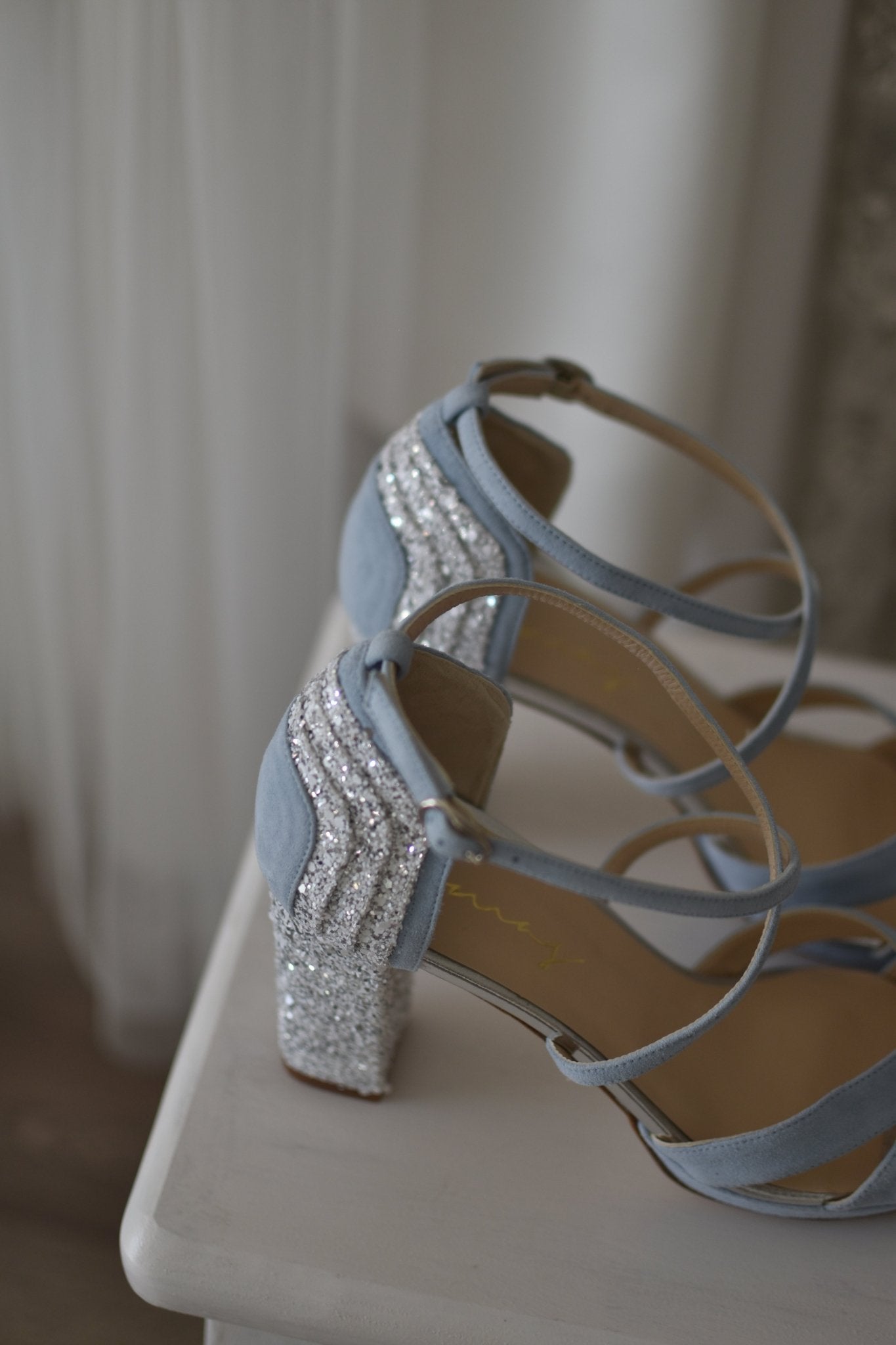 MARSELLA celeste glitter cristal 95 - zapatos_novia