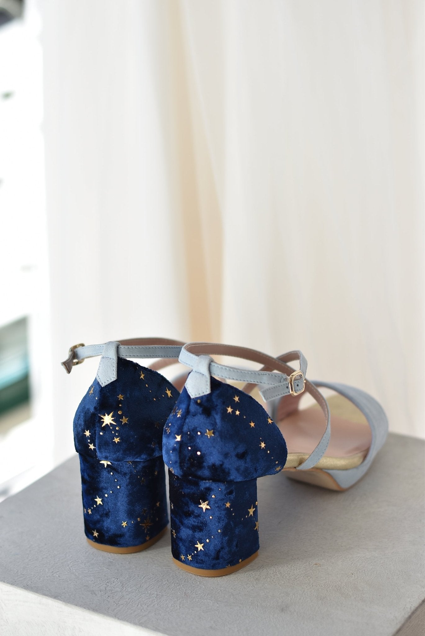 MATILDA azul paraíso Constelación midi - zapatos_novia