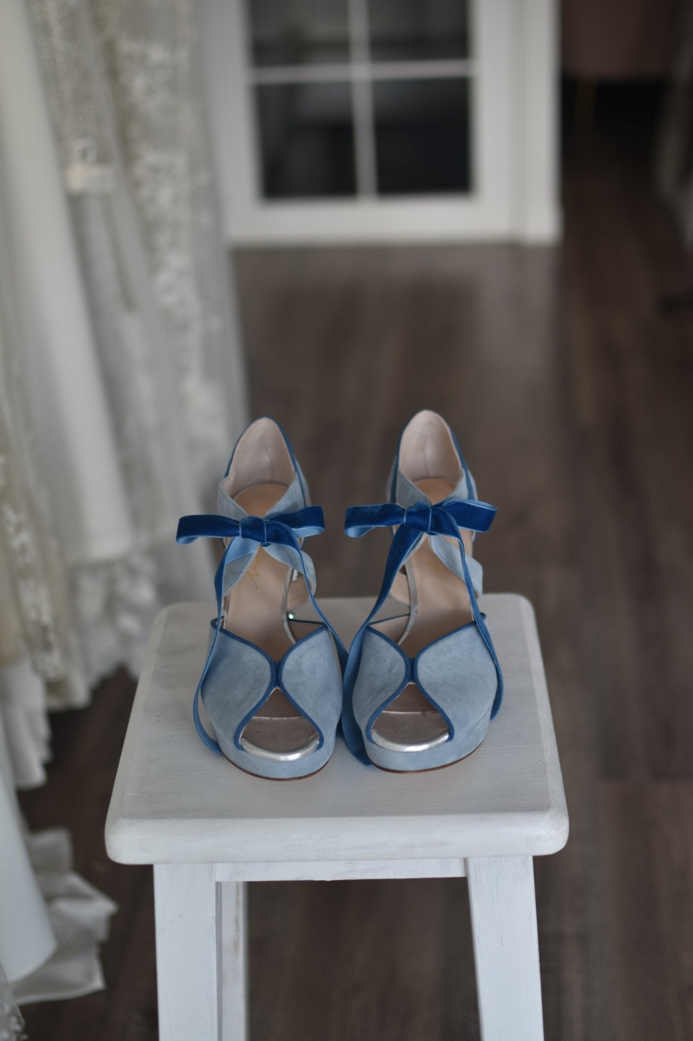 MEDIA LUNA celeste glitter cristal 95 - zapatos_novia