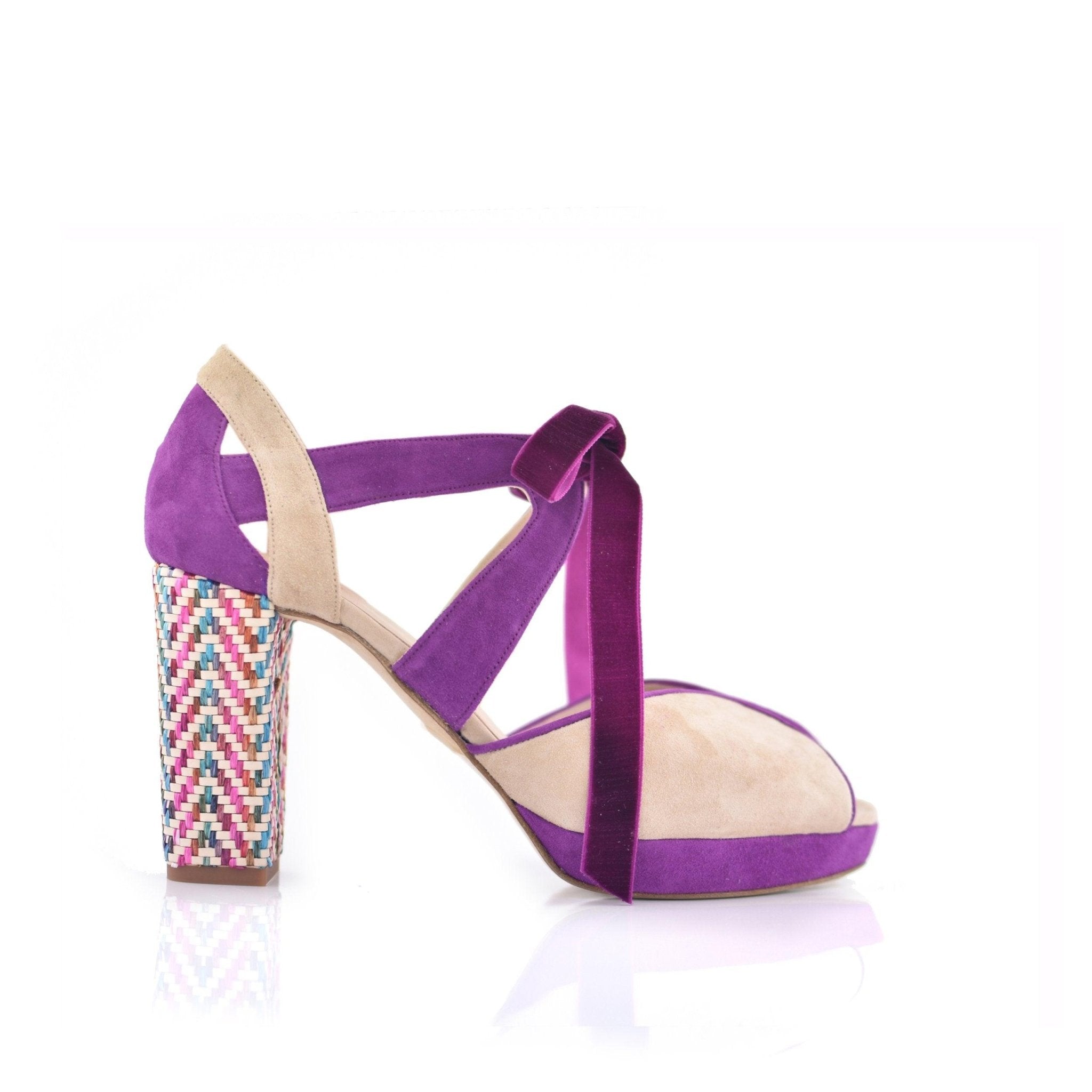 Medialuna Buganvilla Media Luna Natural Alto — Zapatos de novia Lomas Shoes