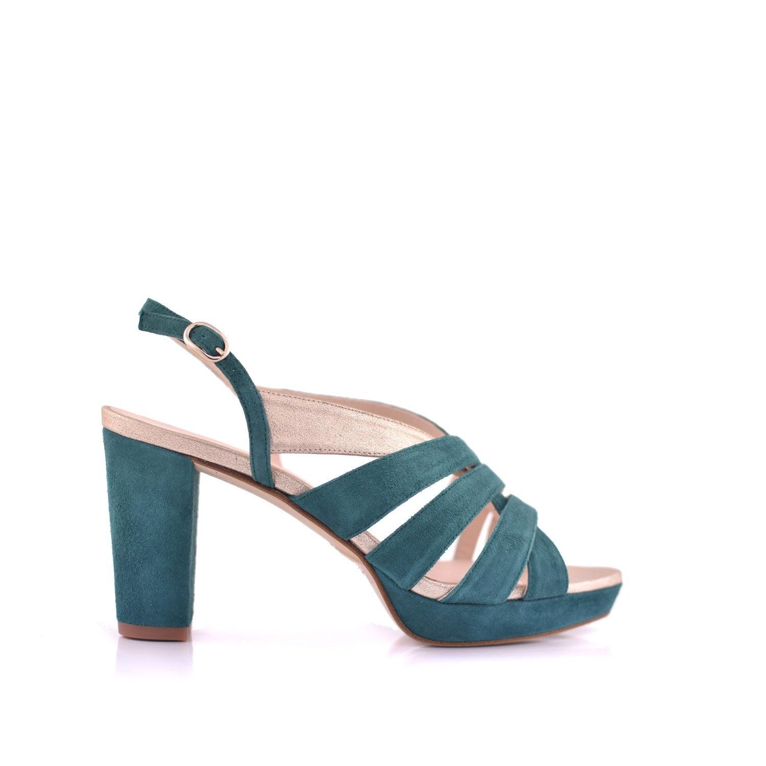 Miley Verde Ante Petit — Zapatos de novia Lomas Shoes