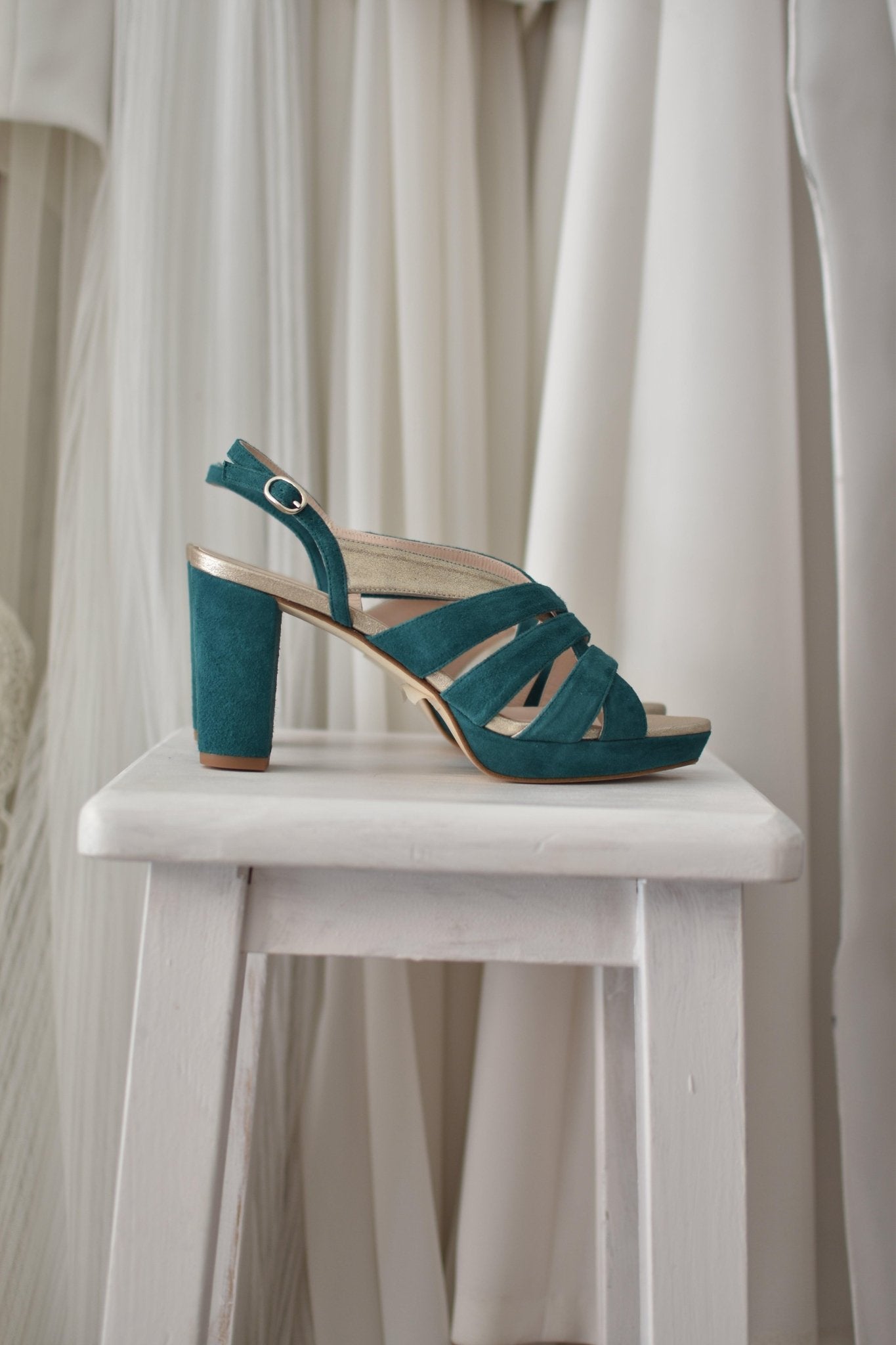 Miley verde garden tacón petit - zapatos_novia