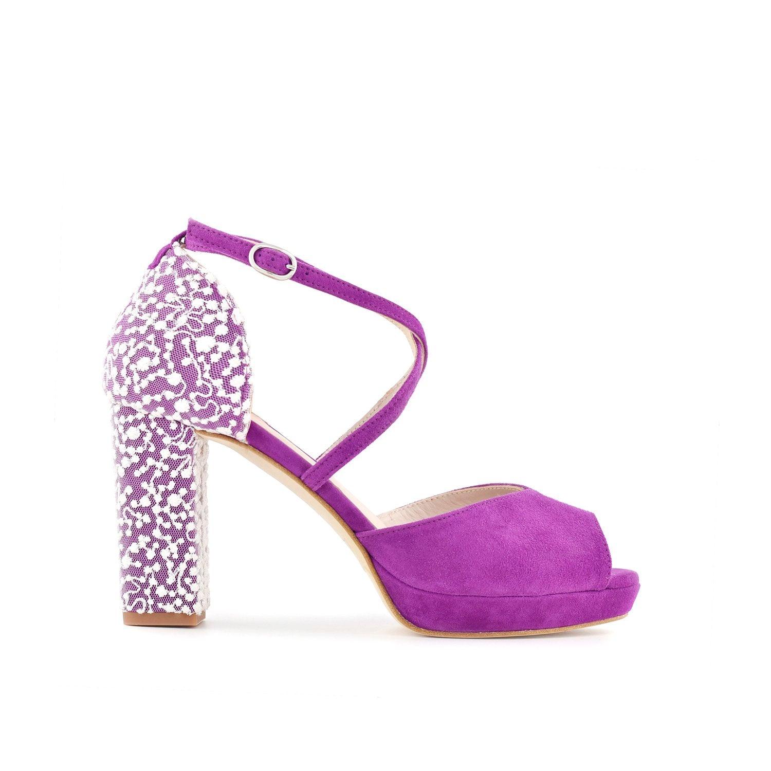 Rosalía Buganvilla Bubble Alto — Zapatos de novia Lomas Shoes