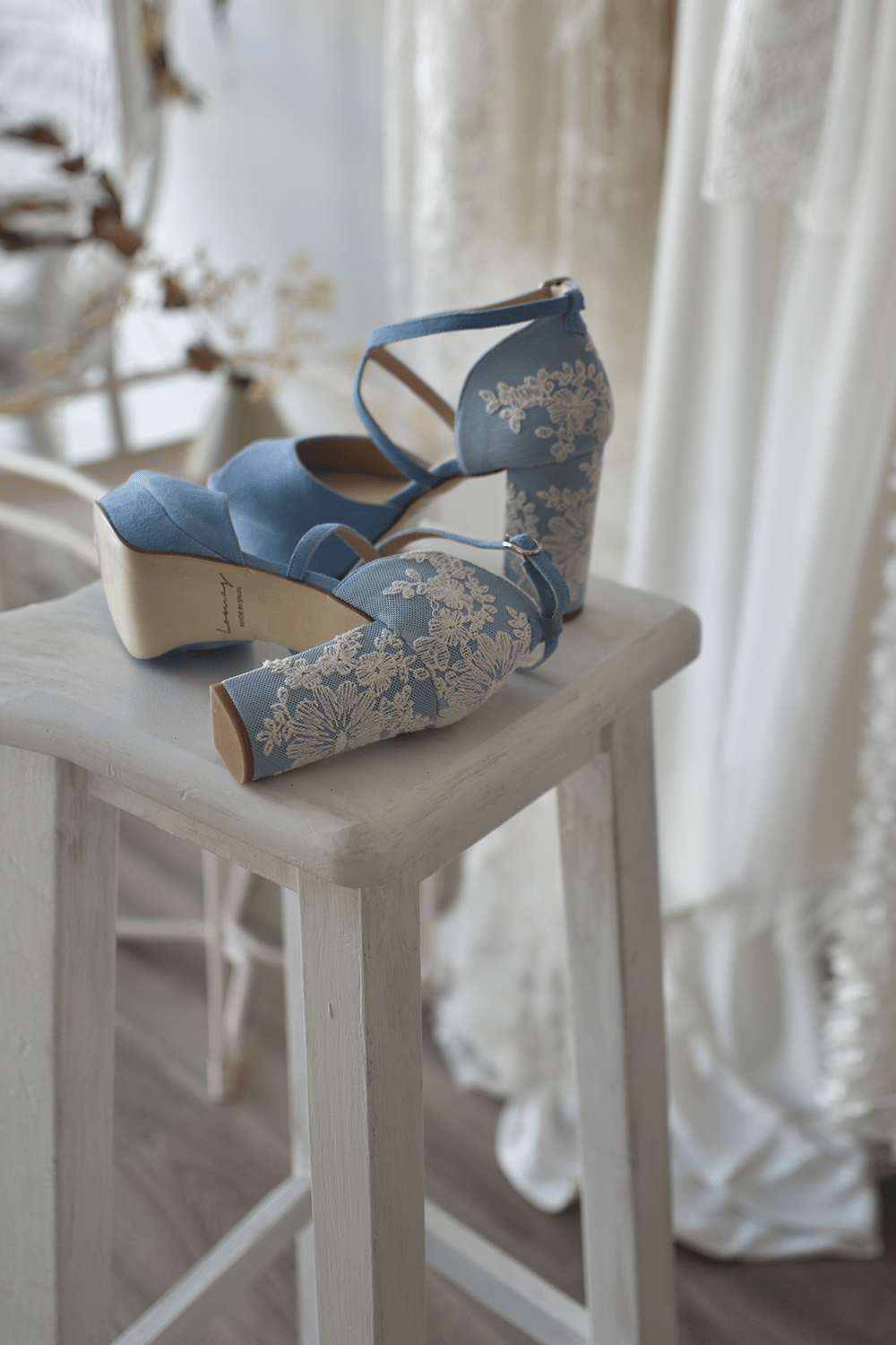 Rosalía azul palace Oliveti tacón 95 - zapatos_novia