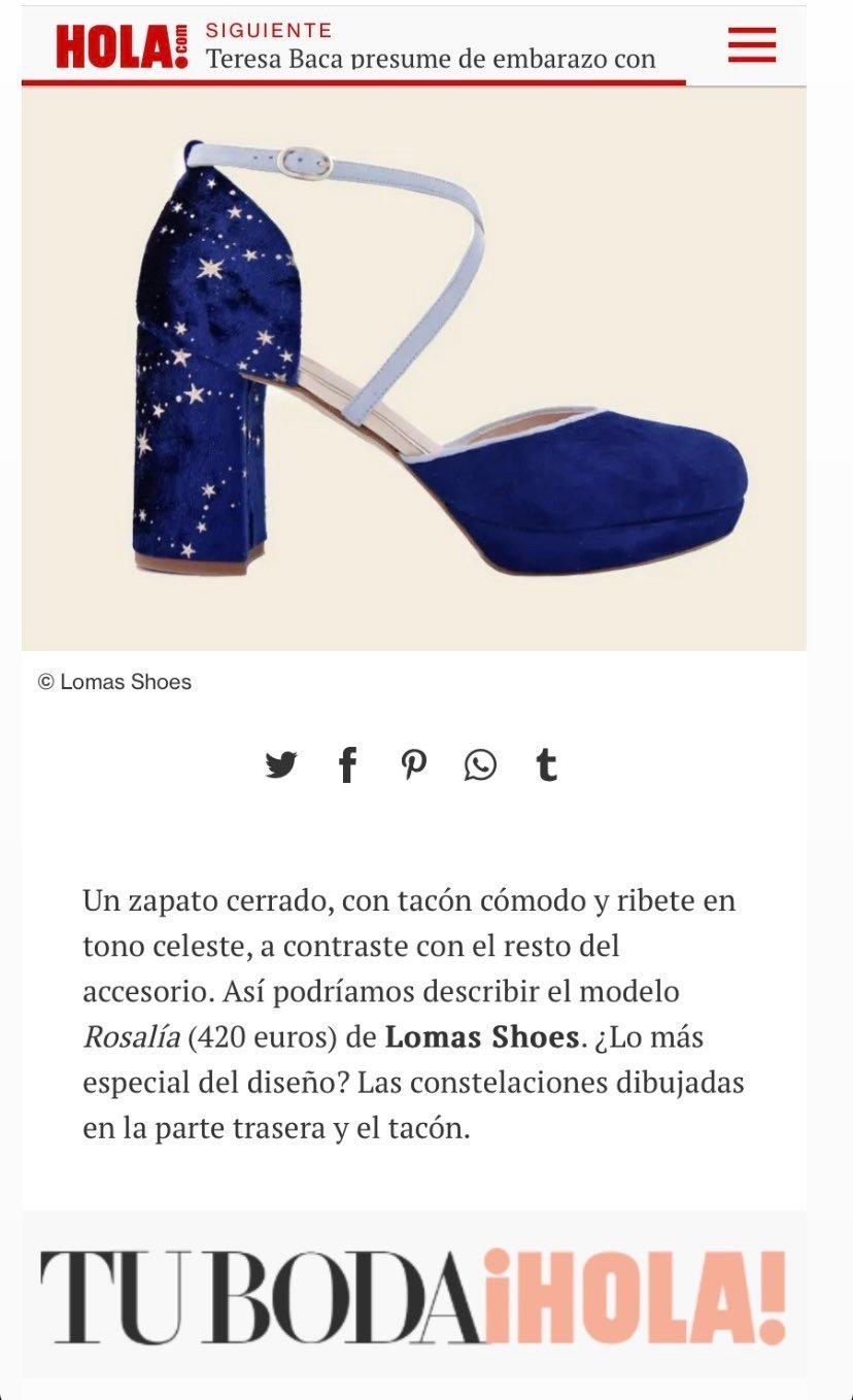 ROSALÍA cerrado azul marino Constelación blue 85 y petit - zapatos_novia