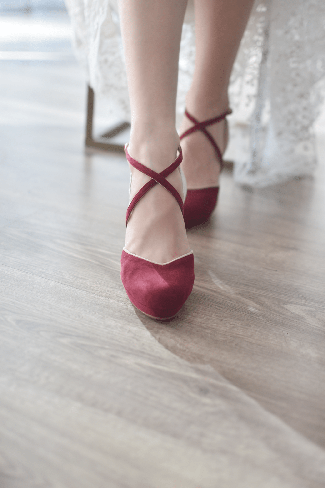 ROSALIA cerrado burdeos bordado Lyric 85 - zapatos_novia