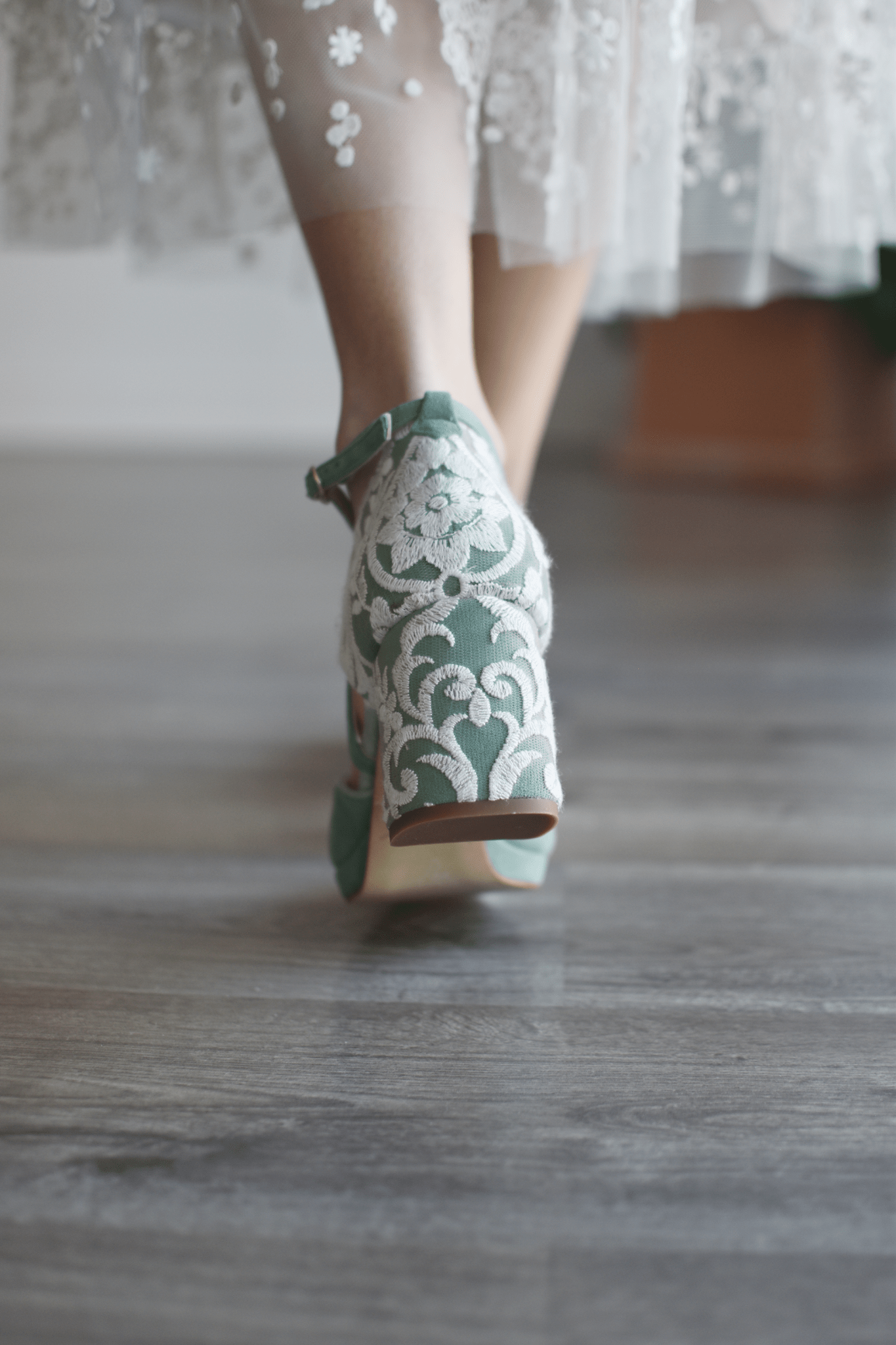 ROSALÍA cerrado eucalipto Mary petit - zapatos_novia