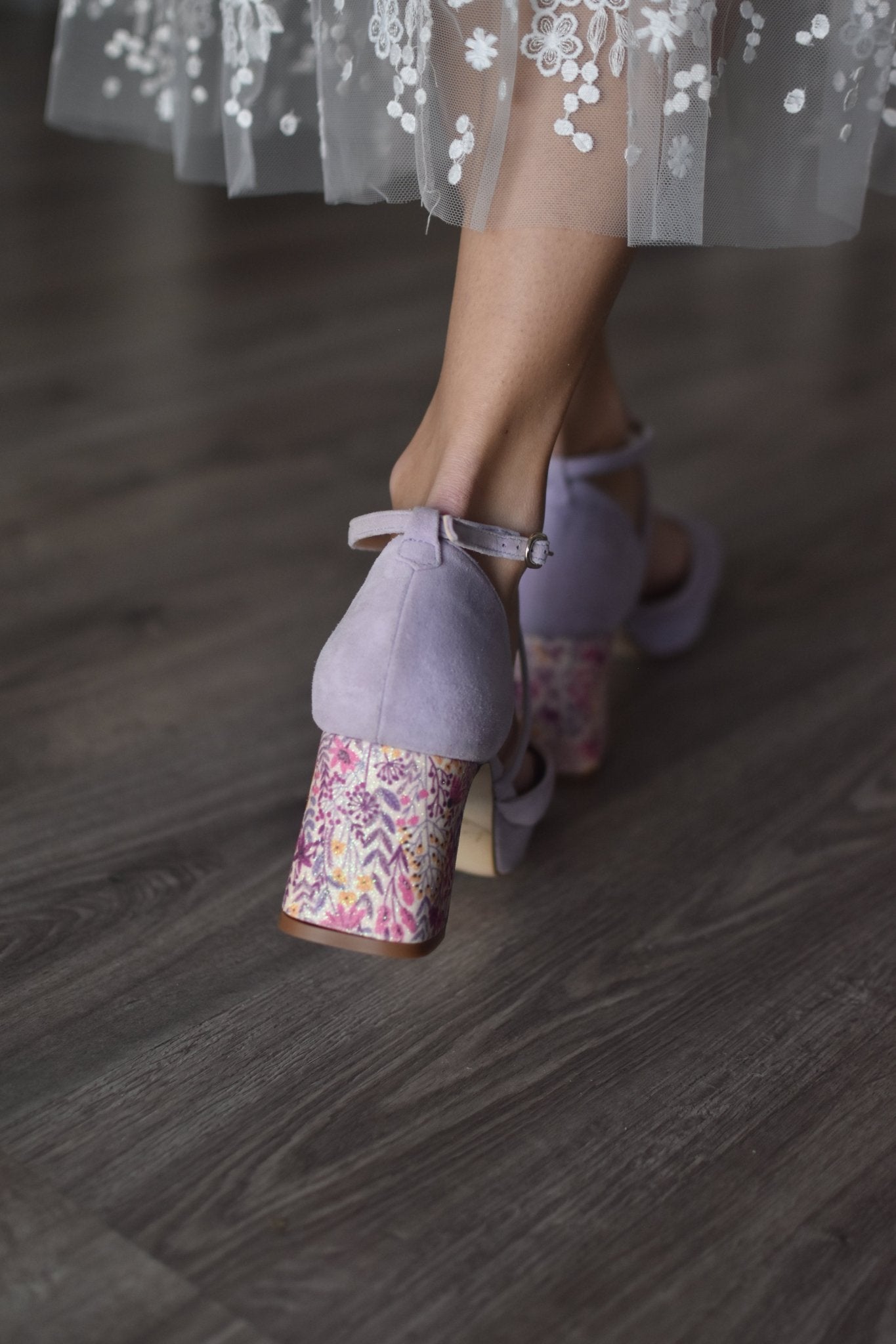ROSALÍA lavanda horma reina TALLA 41.5 - zapatos_novia