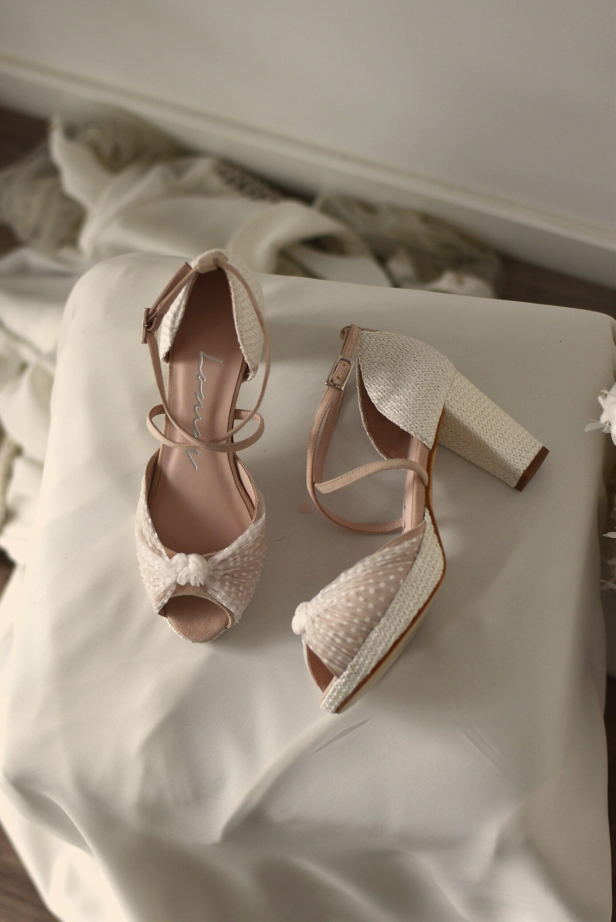 VIKA natural plumeti tacón 8.5cm - Lomas-shoes