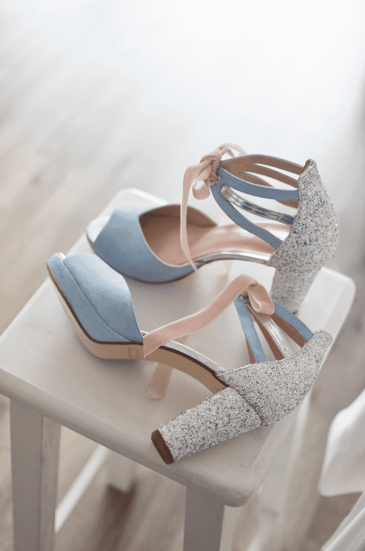 AYLA celeste glitter cristal midi - zapatos_novia