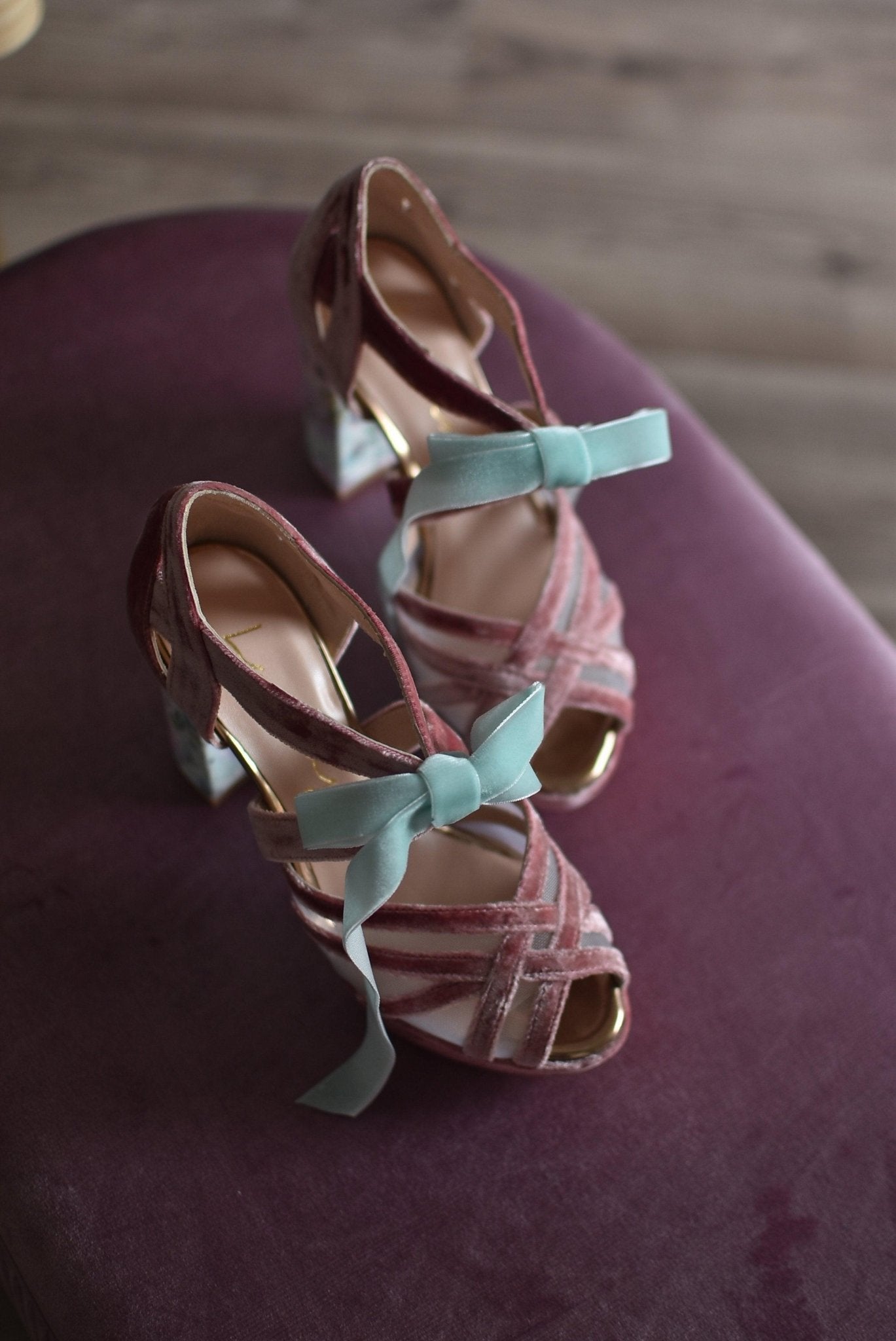 CIARA Blossom dark rosé velvet 11 - zapatos_novia