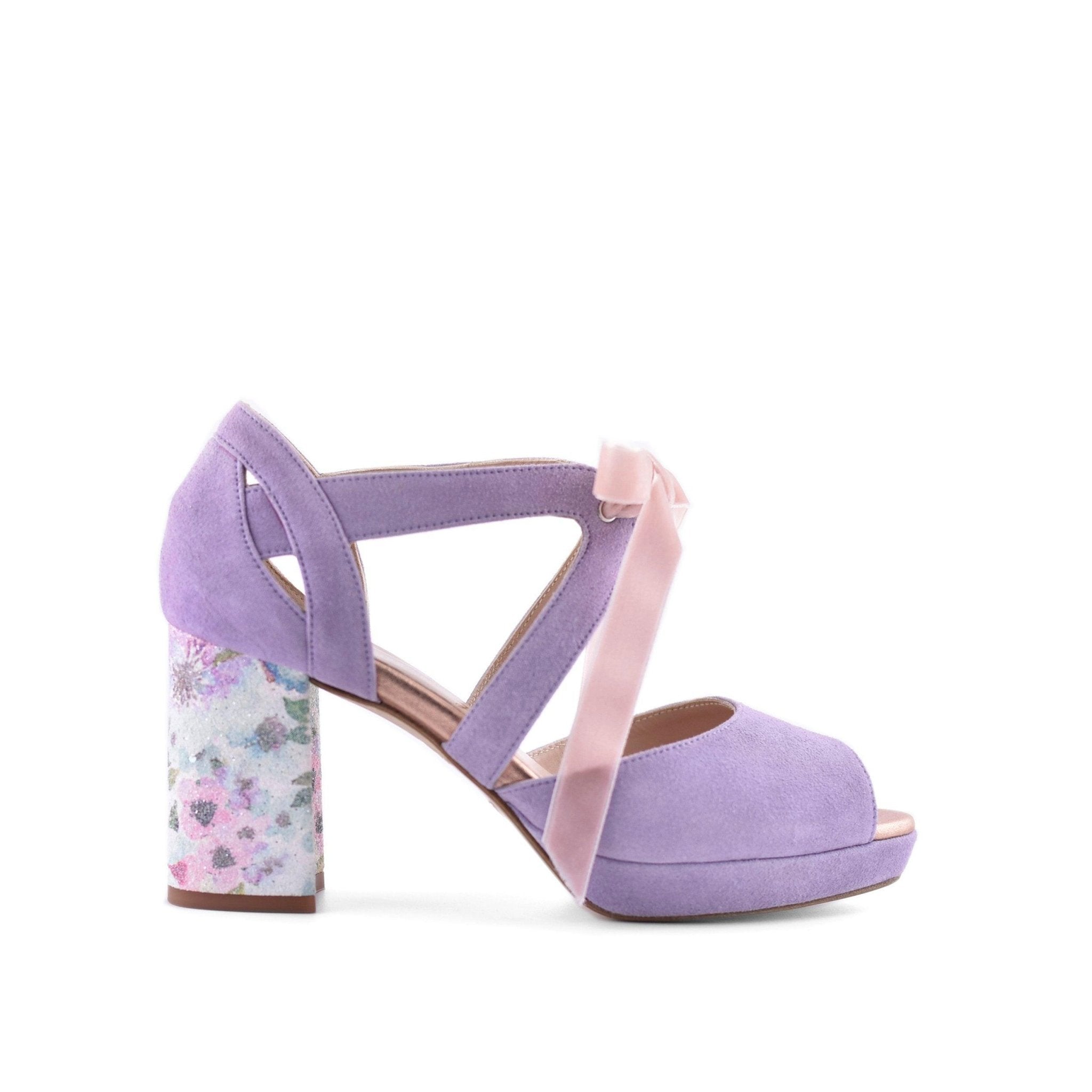 Hera Lavanda Blossom Midi — Zapatos de novia Lomas Shoes