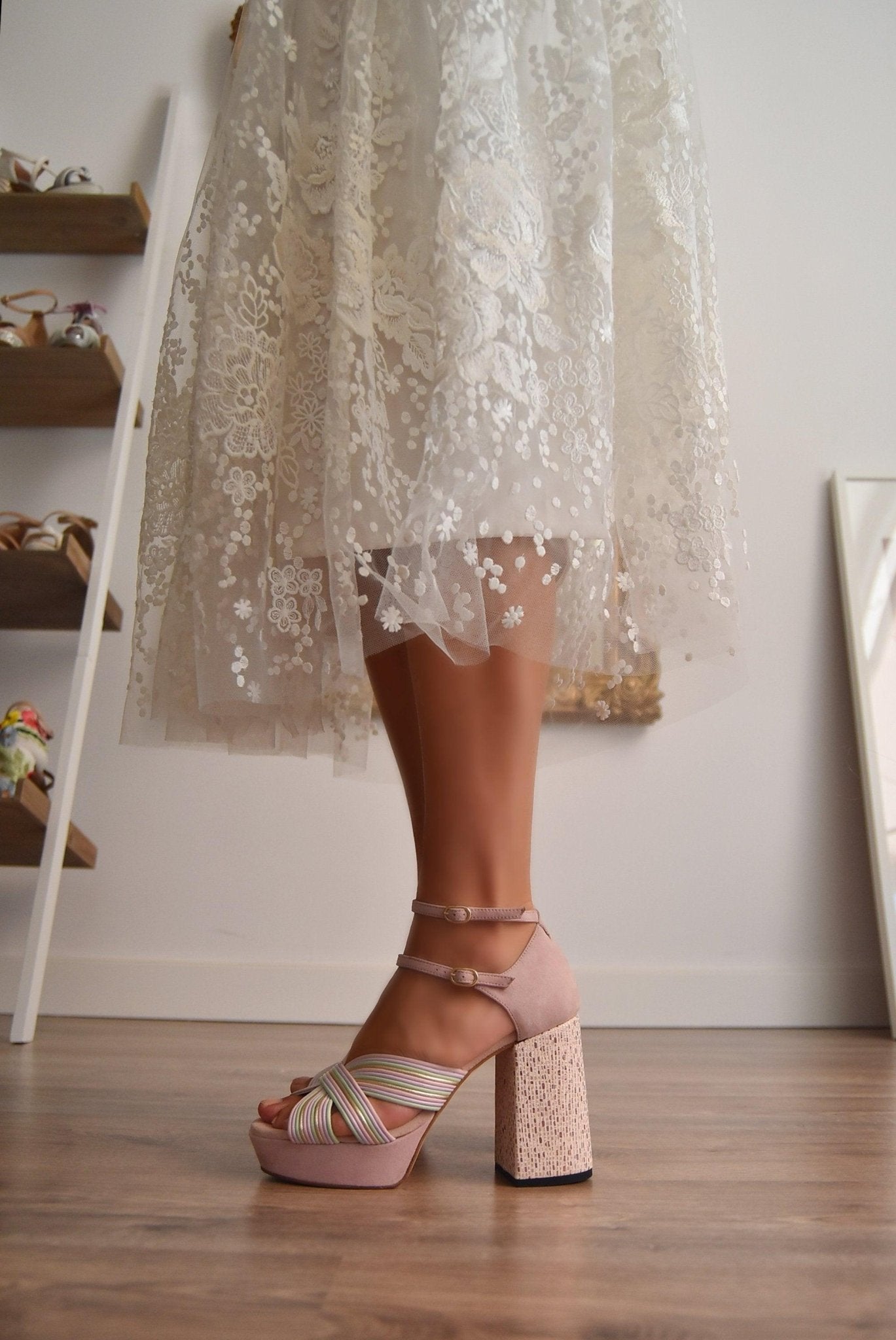 JUNE tricolor NUDE - zapatos_novia