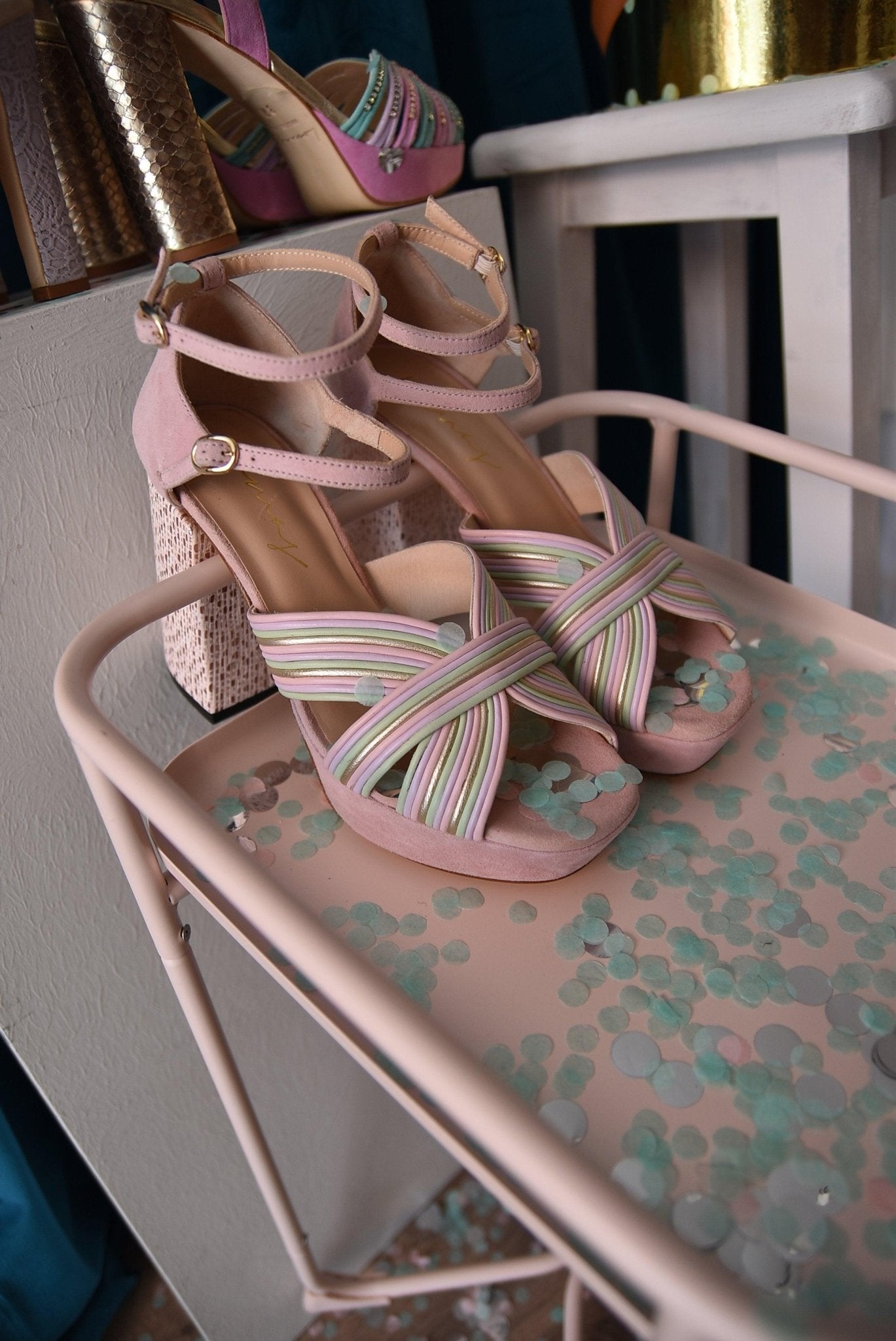 JUNE tricolor NUDE - zapatos_novia