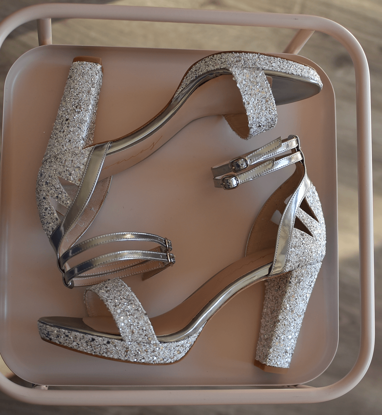 PIRÁMIDE glitter cristal 100 - zapatos_novia