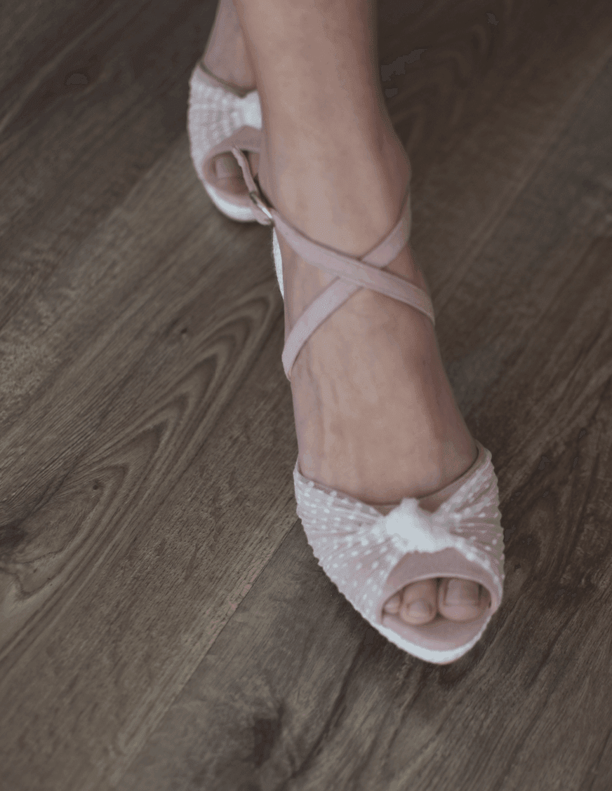 VIKA rosa plumeti tacón 8.5cm - zapatos_novia