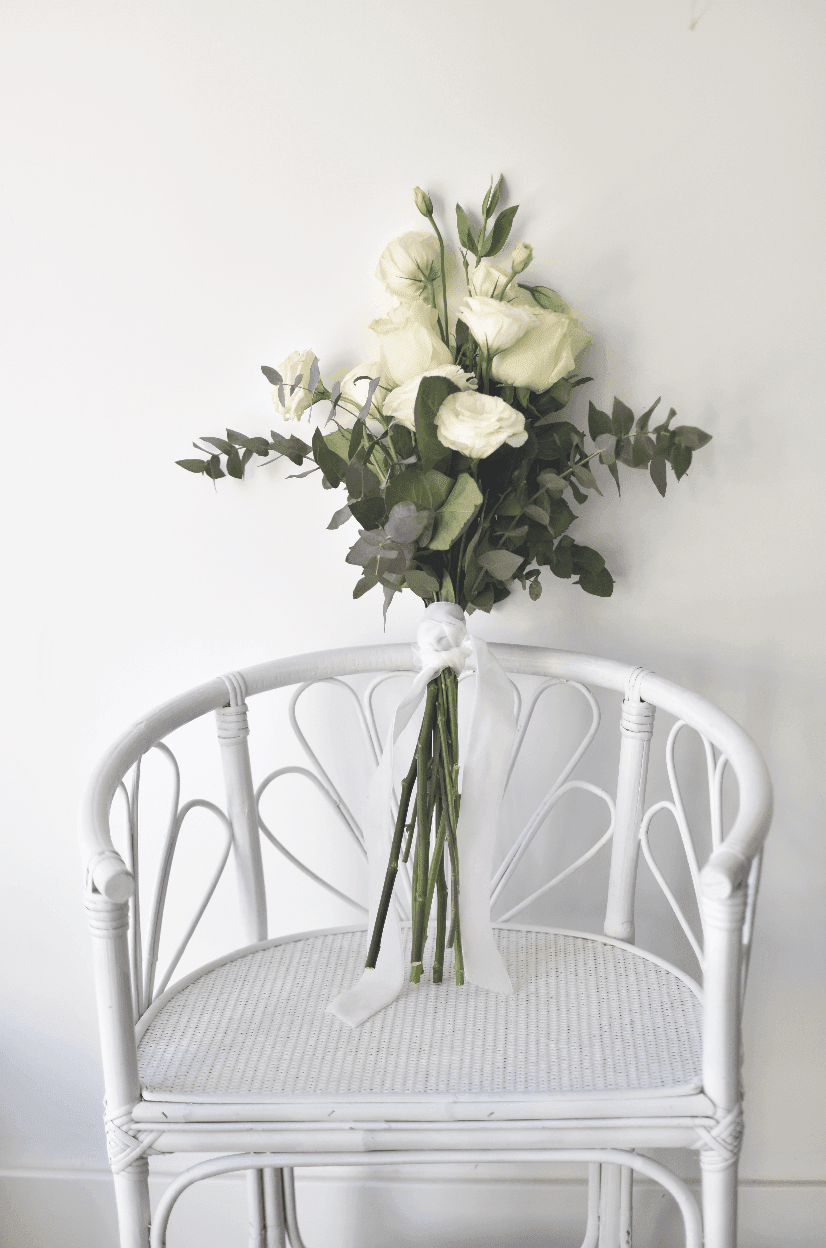 z.Cinta de terciopelo para ramo de novia BLANCO - zapatos_novia