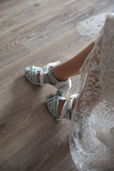 CIARA dandelion mint velvet petit