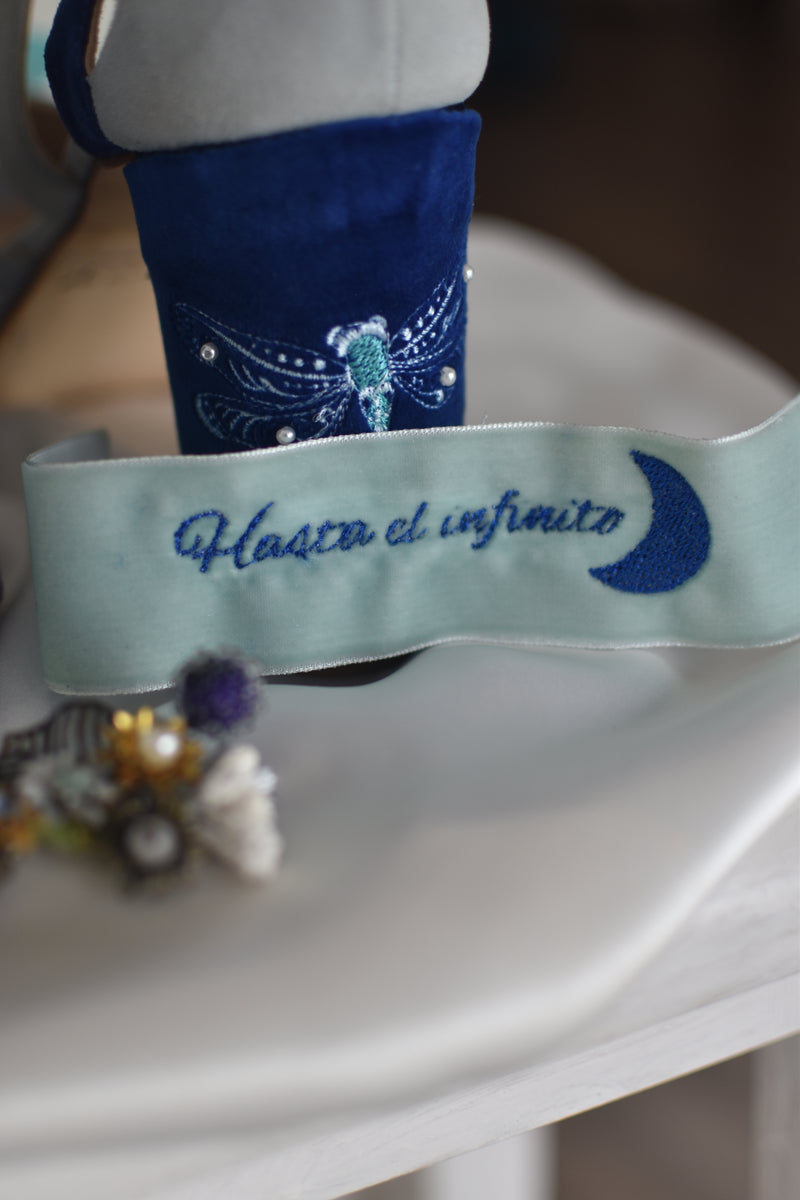 z.Velvet ribbon for bridal bouquet BOUGHT VILLA DARK