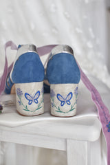 Ciara azulón y lavanda hortensia y mariposa petit