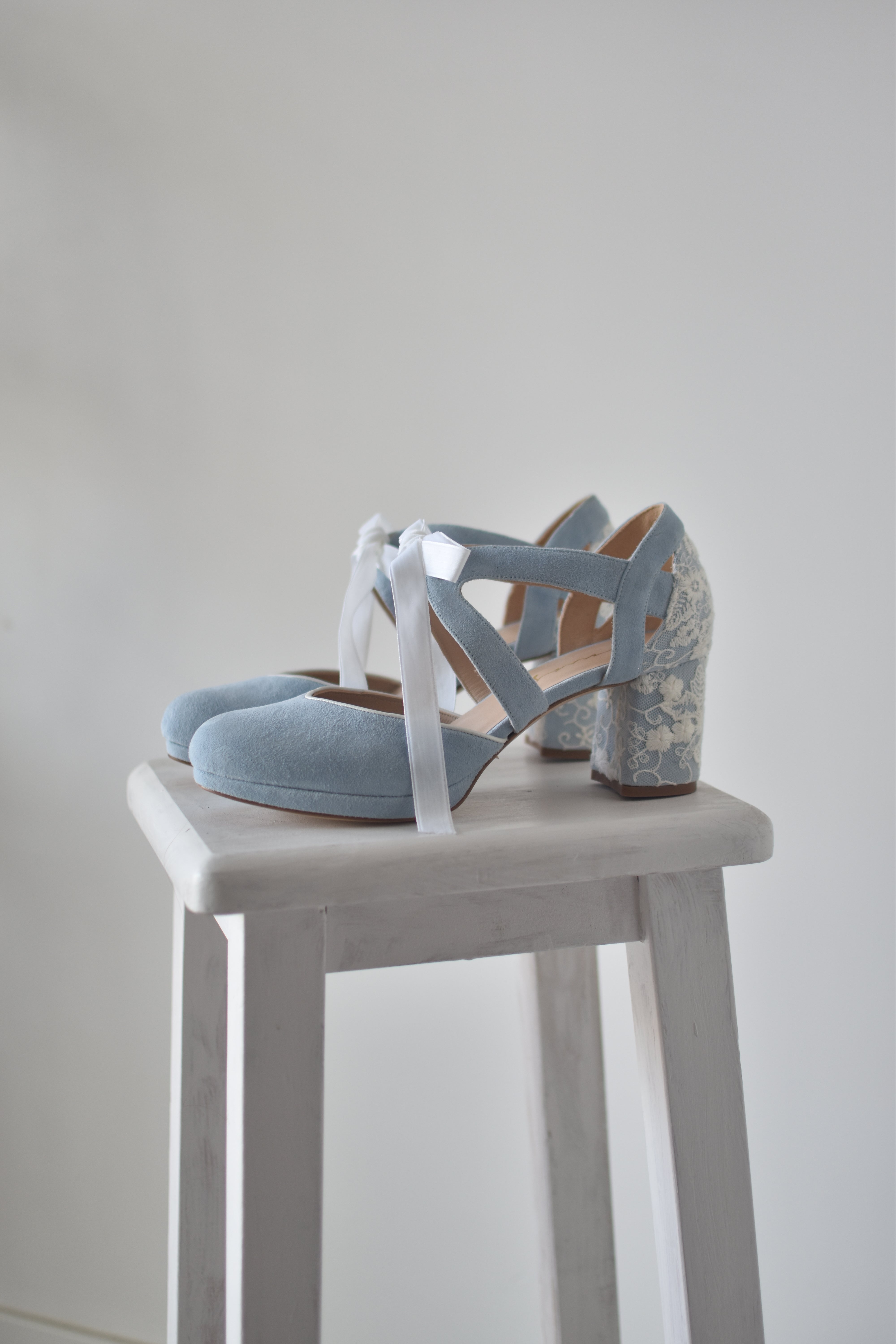 Hera open forest green and mint Constellation heel 9.5cm