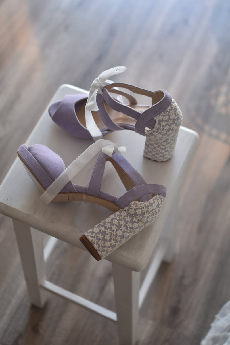 Hera open lavender Aquarelle Marine heel 7cm