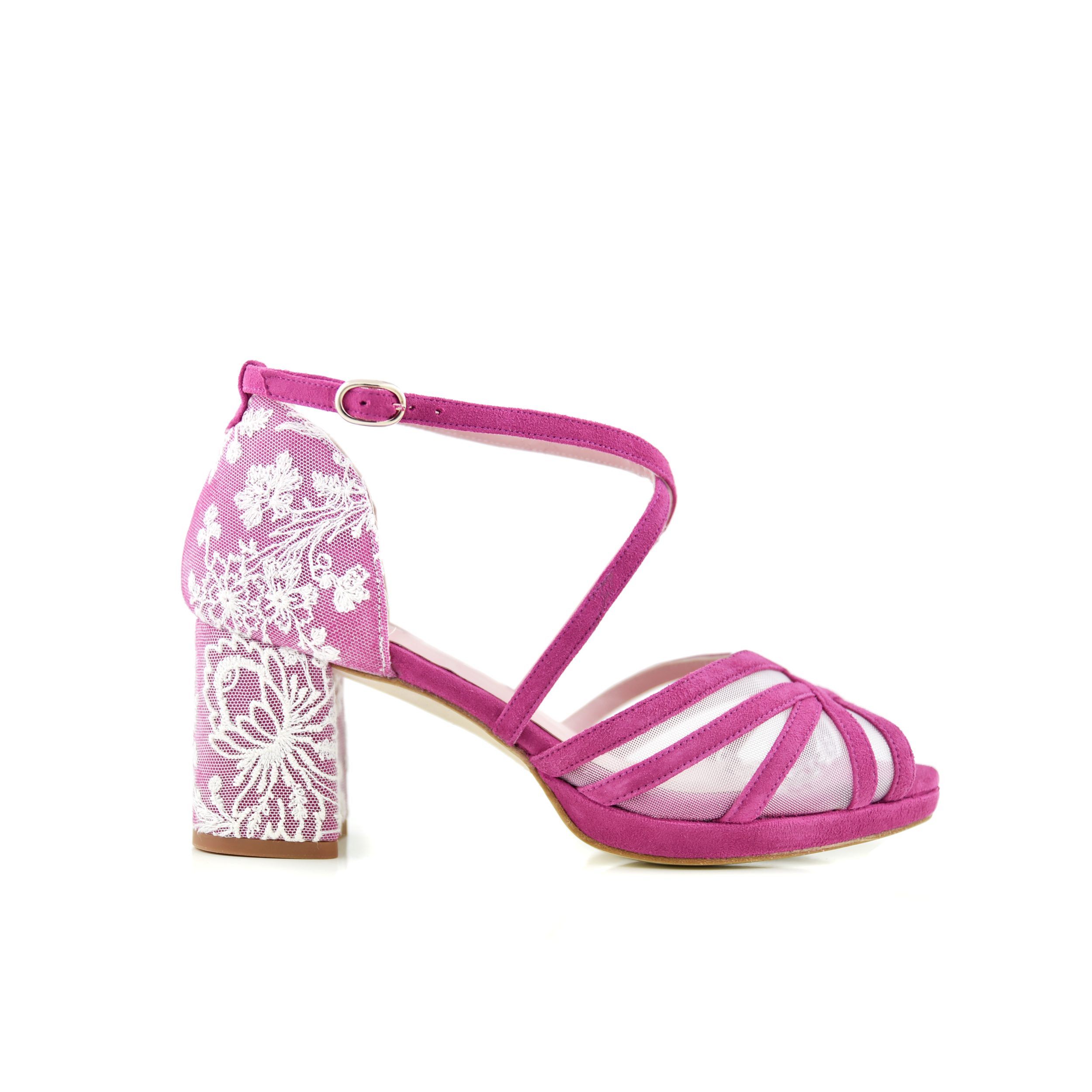 Antonella fucsia  bordado Teresa petit