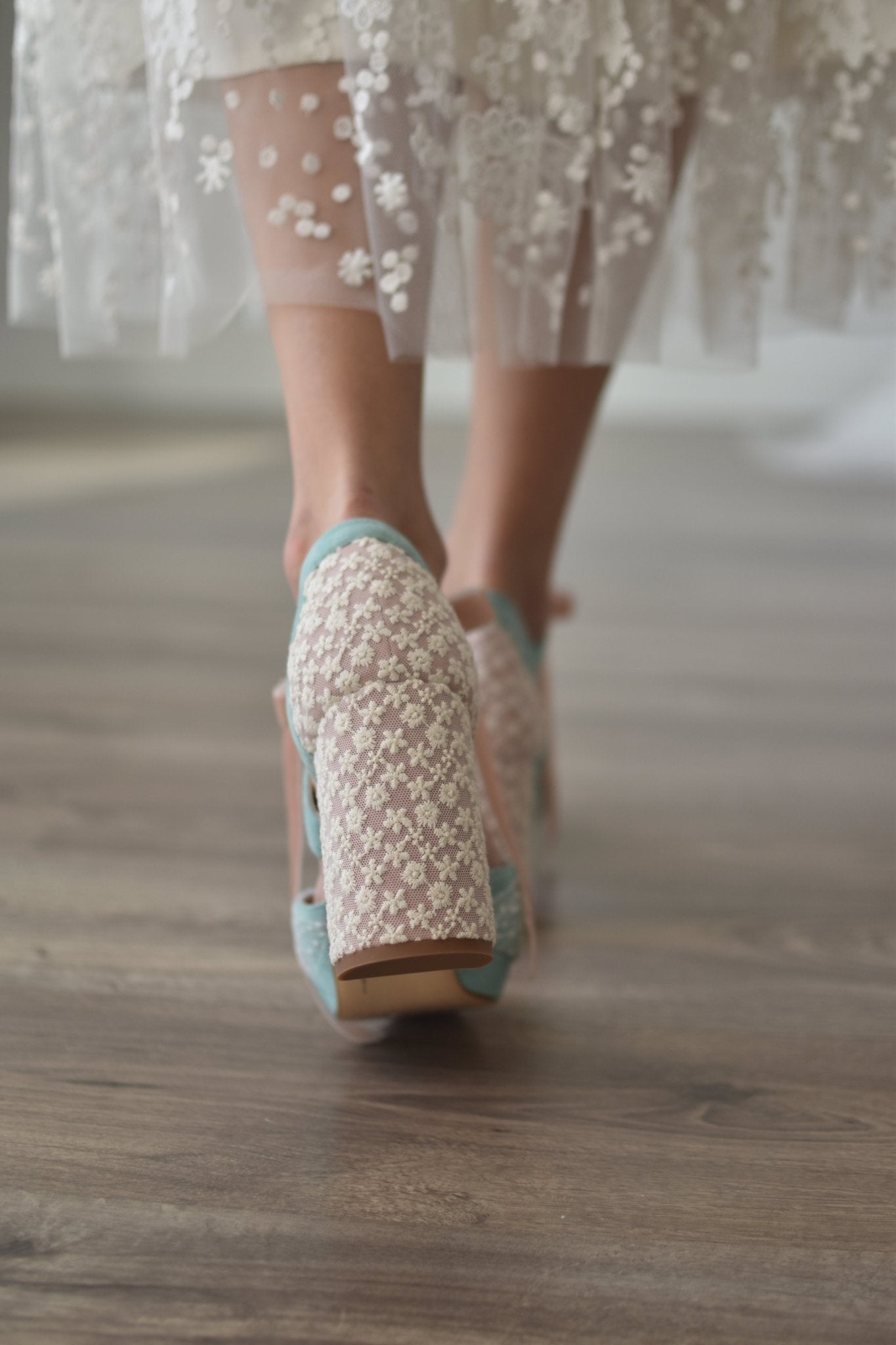 ÁGNES mint pink nuevo Marion 85 - zapatos_novia