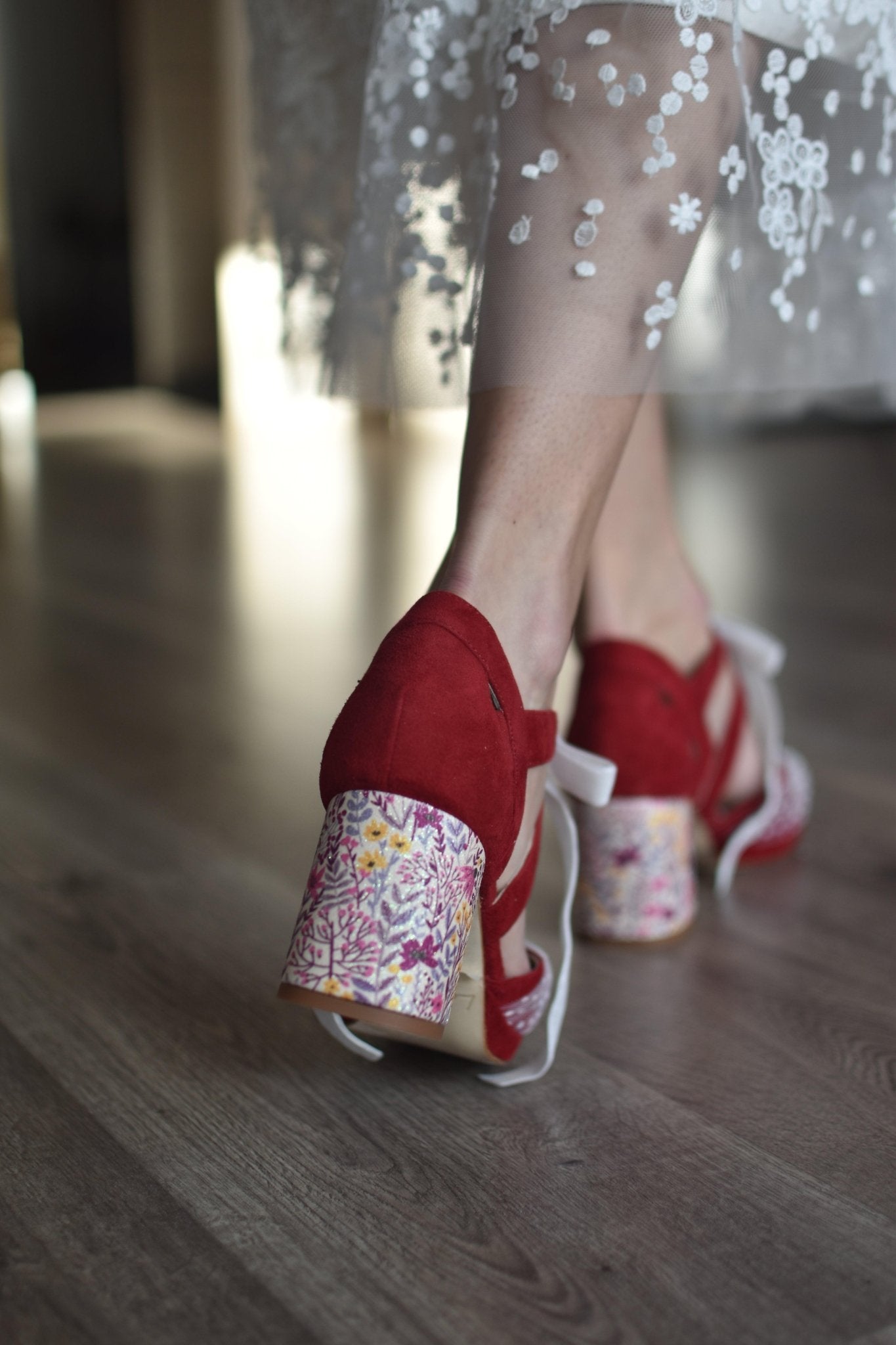 ÁGNES red May Aquarelle petit - zapatos_novia
