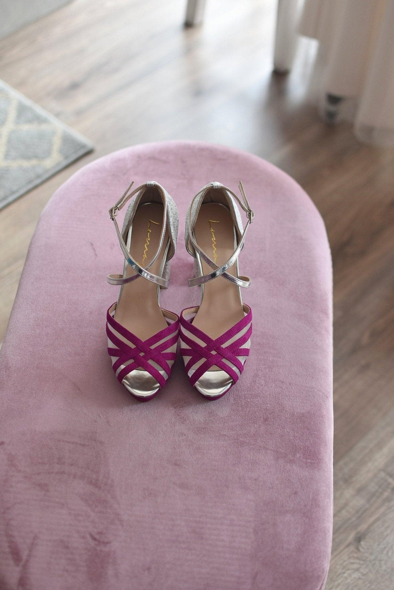ANTONELLA buganvilla glitter cristal 11cm - zapatos_novia