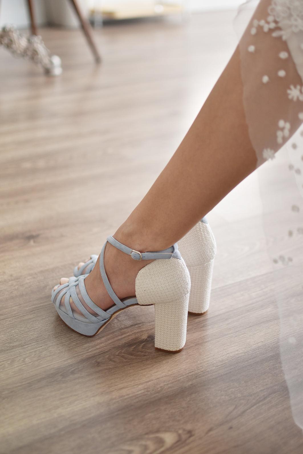 ANTONELLA celeste rafia 95 - zapatos_novia