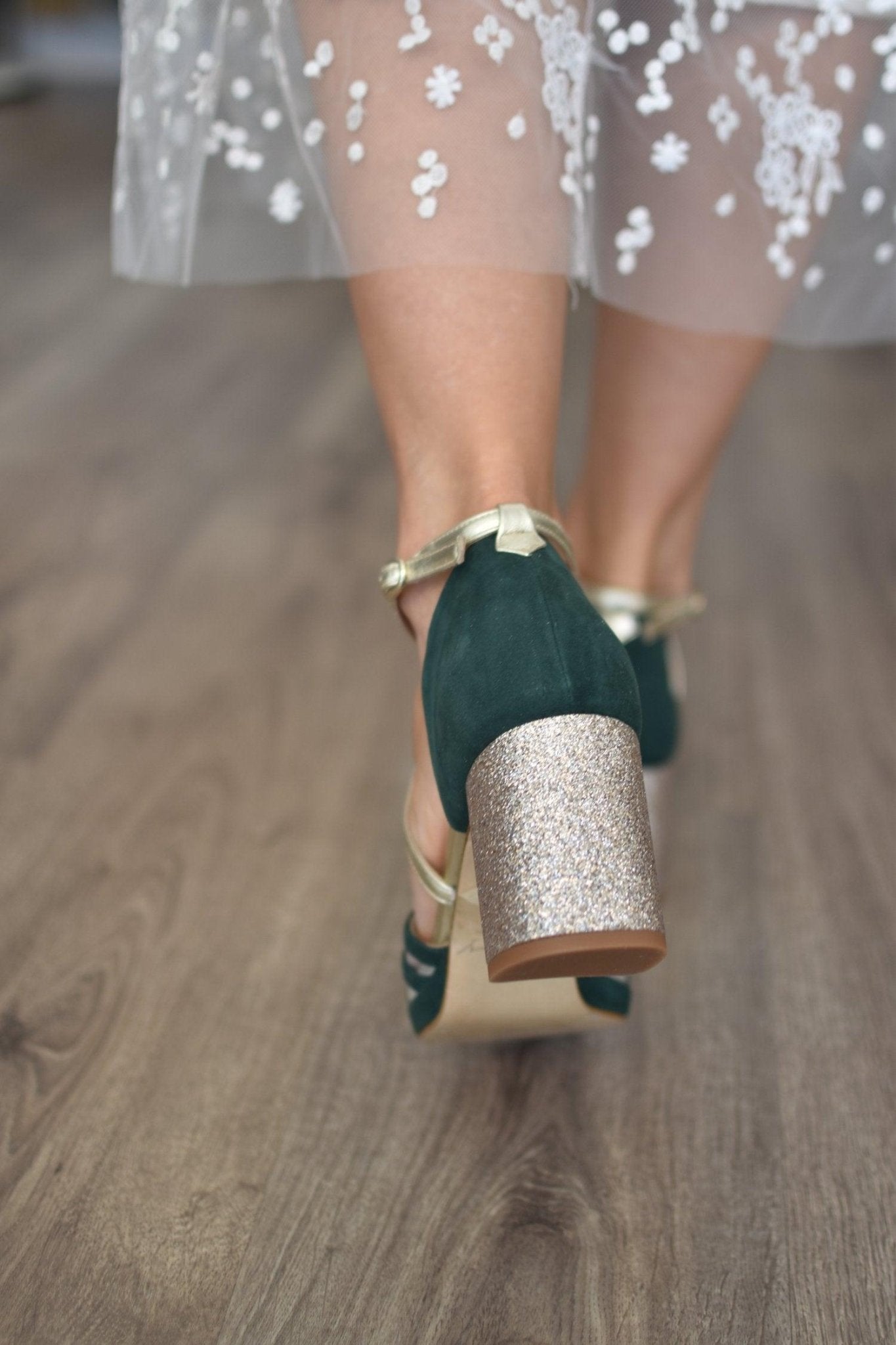 ANTONELLA forest - gold petit - zapatos_novia