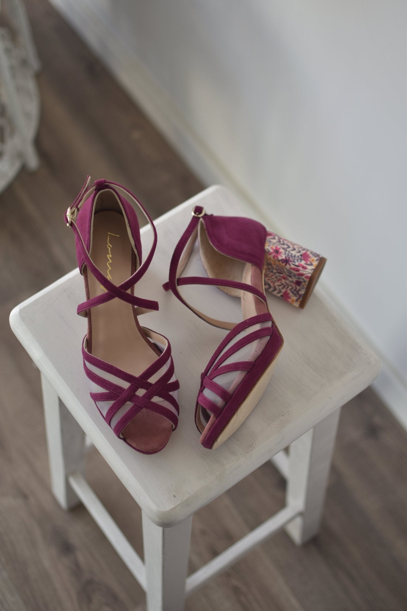 ANTONELLA fresado Aquarelle midi - zapatos_novia