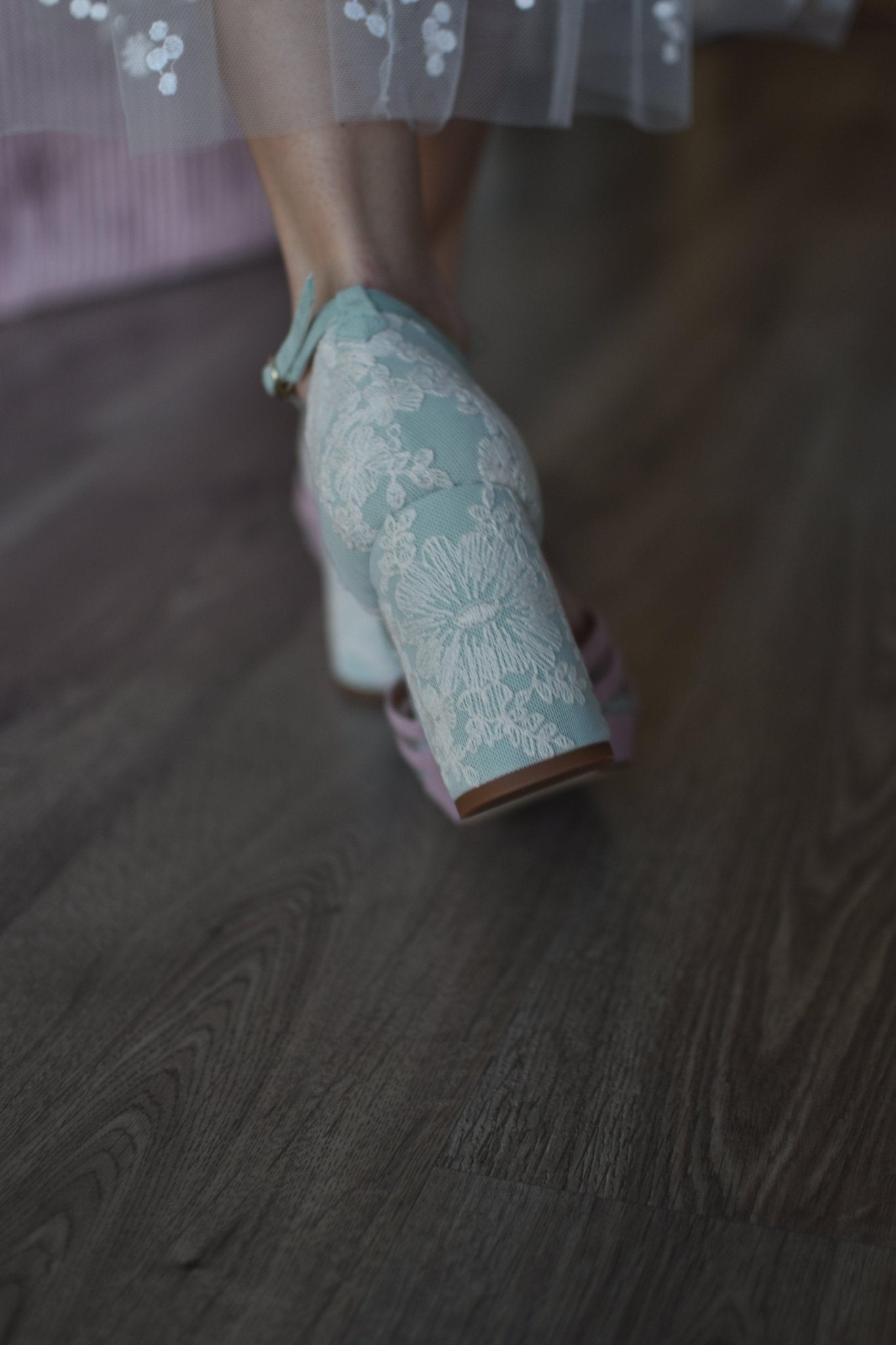 ANTONELLA pink - mint Oliveti 85 - zapatos_novia
