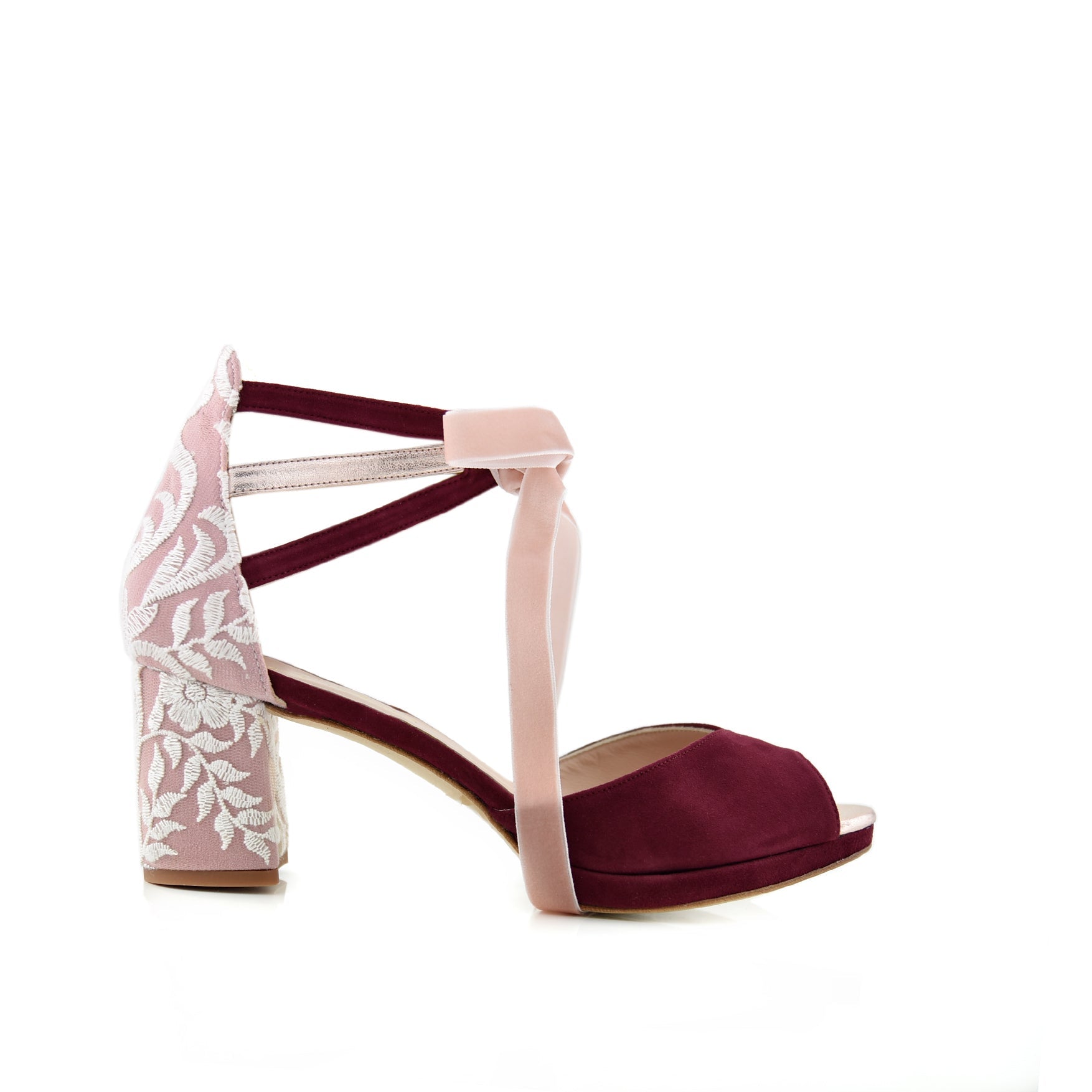 Ayla Burdeos Mary Petit — Zapatos de novia Lomas Shoes